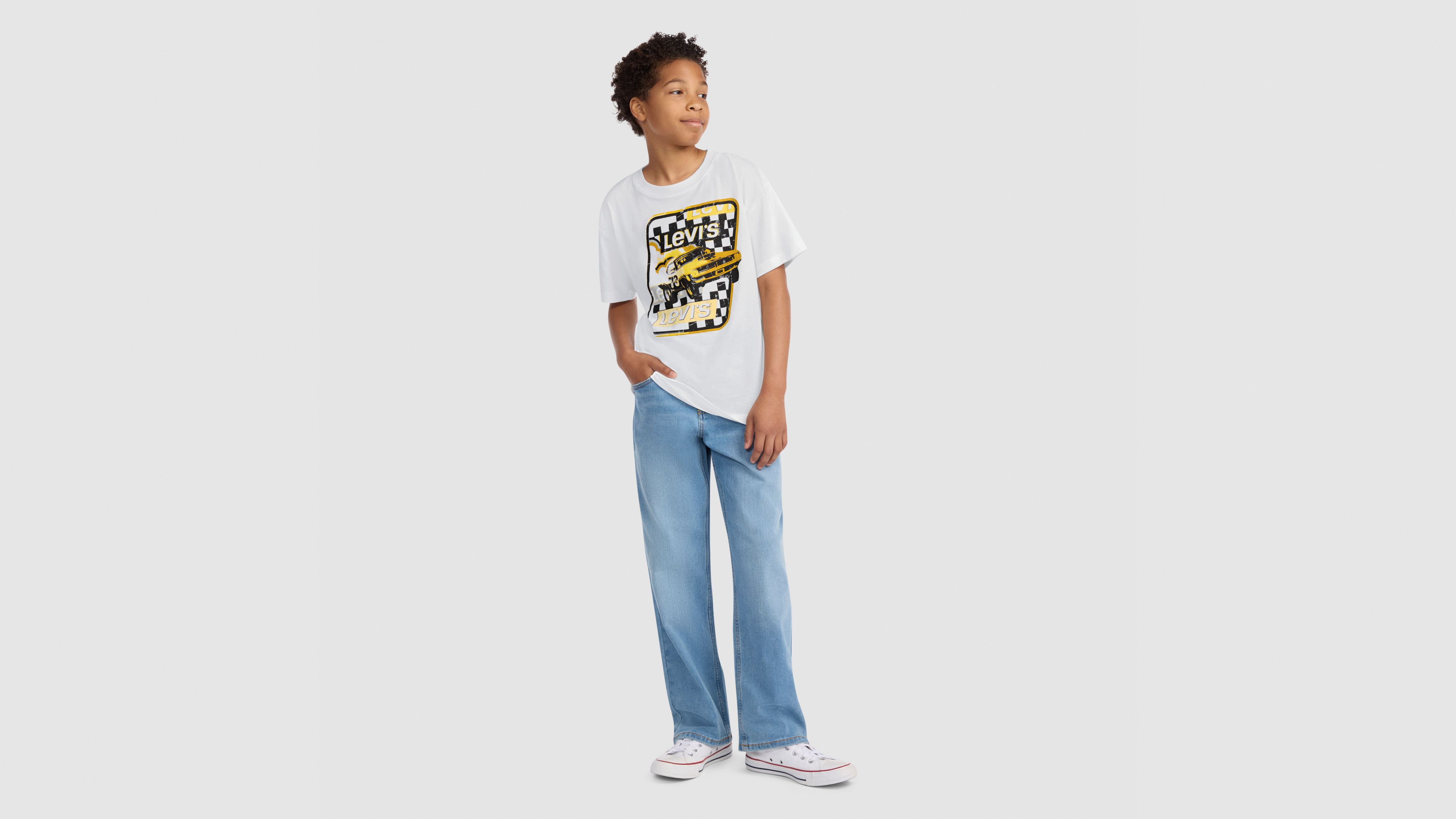 Levi's Levis Race To The Finish Tee Big Boys S-xl T-shirt Xl In White