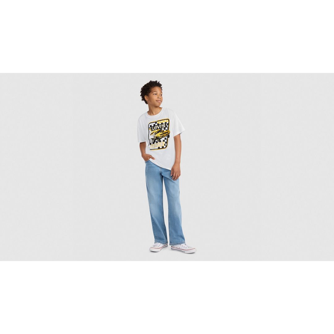 Levi's Levis Race To The Finish Tee Big Boys S-xl T-shirt Xl In White