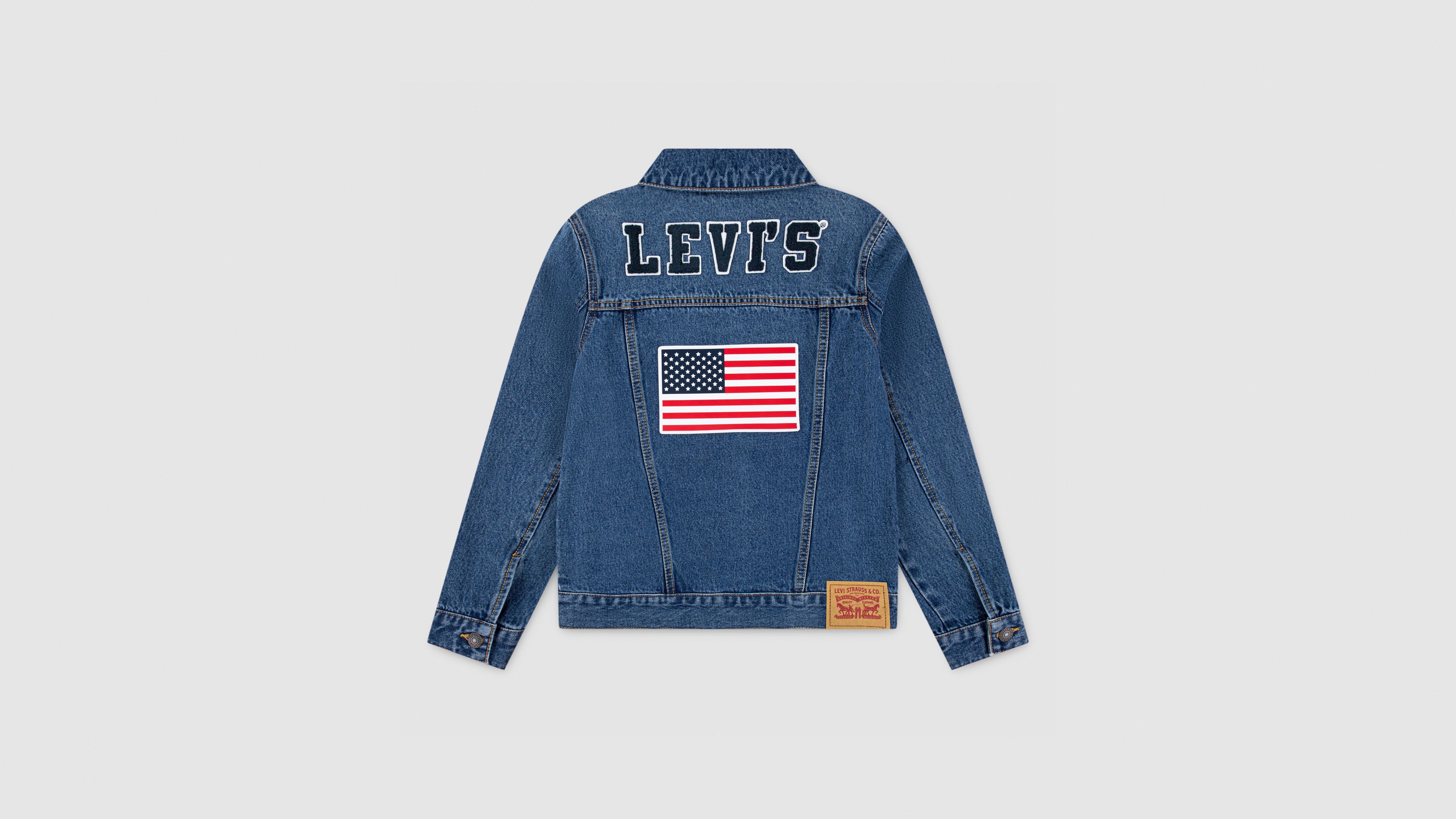 Trucker Jacket With Patches Big Boys S-XL 2