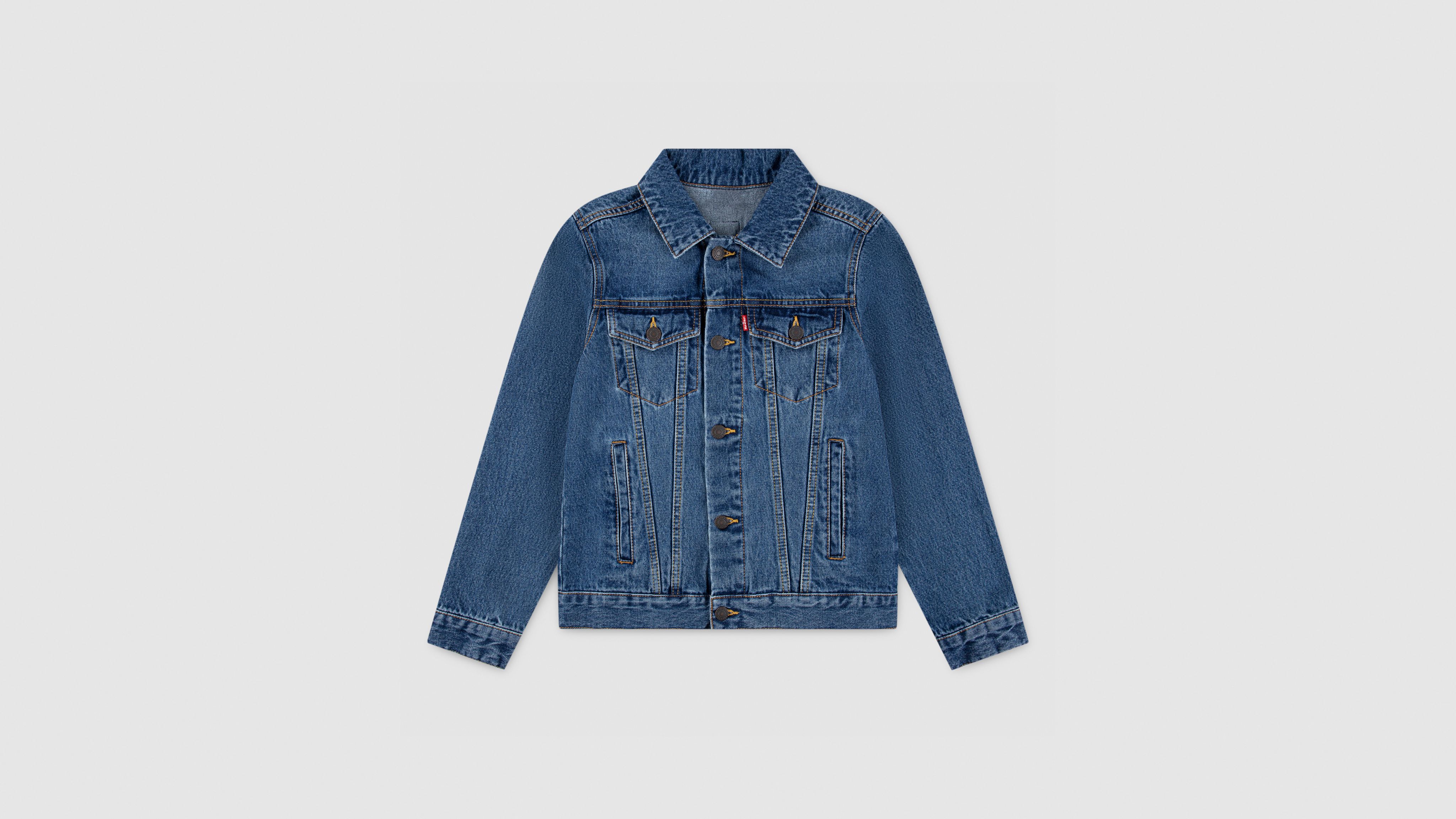 Trucker Jacket With Patches Big Boys S-XL 11