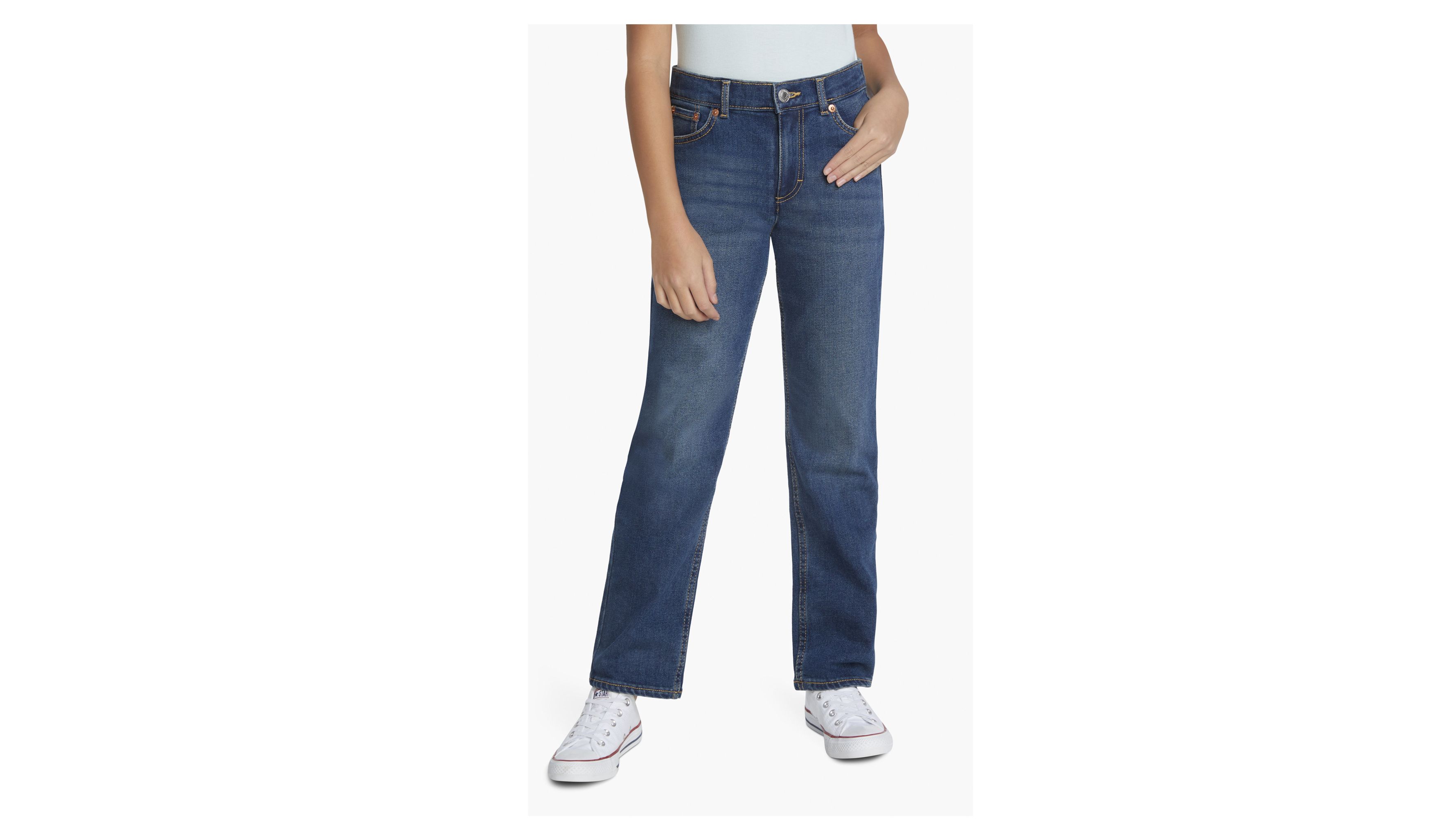 Levi's® Mini Mom Big Girls Jeans 7-16 - Dark Wash