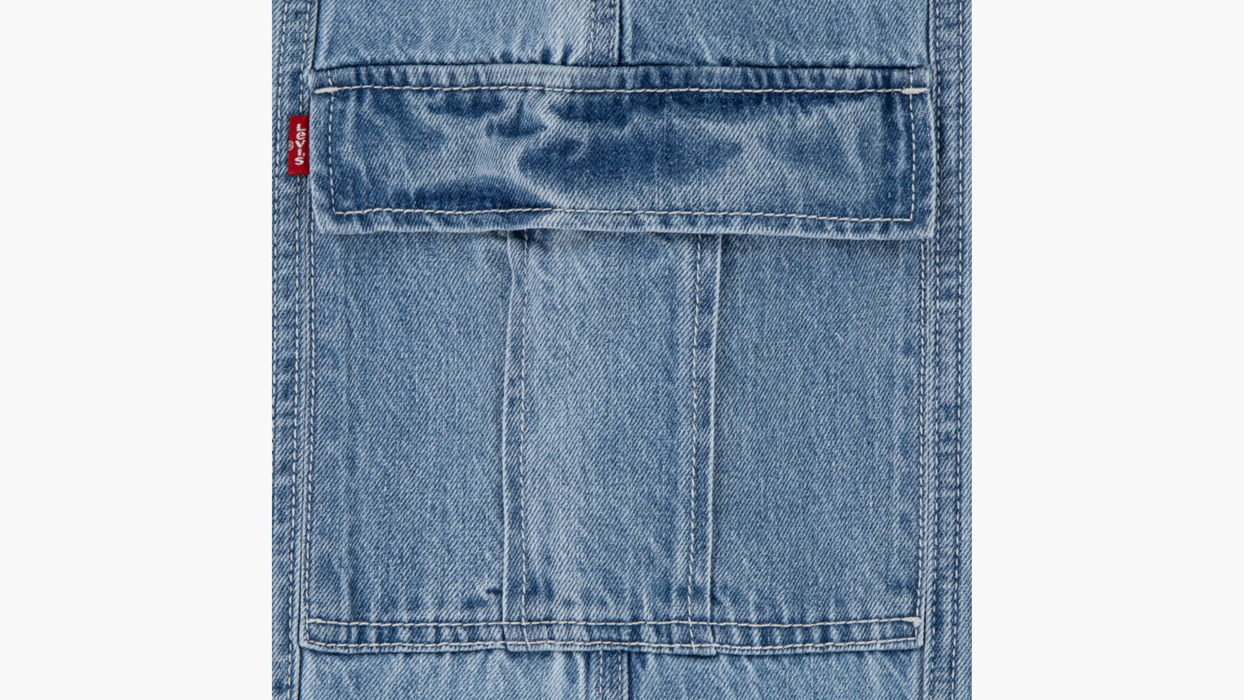 Denim Parachute Cargo Pant Little Girls 4-6X 4