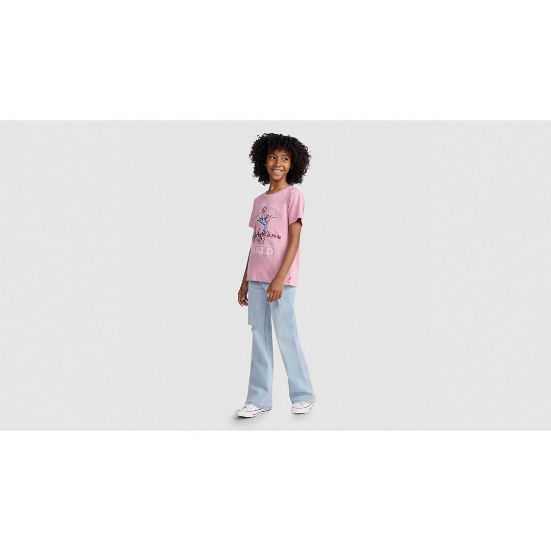 Levi's Baggy Flare Big Girls 8-20 Jeans 10 In Blue