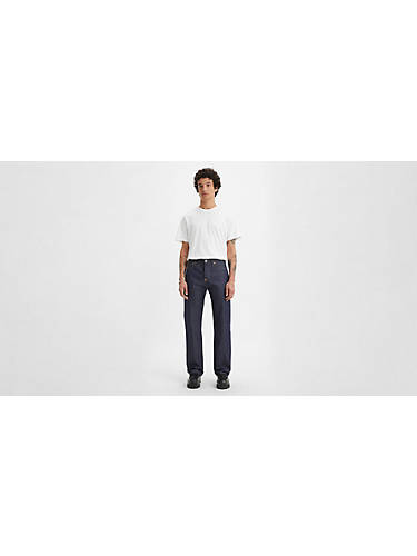 리바이스 Levi 1937 501 Original Fit Selvedge Mens Jeans,Organic Rigic Selvedge- Dark Wash - Non Stretch