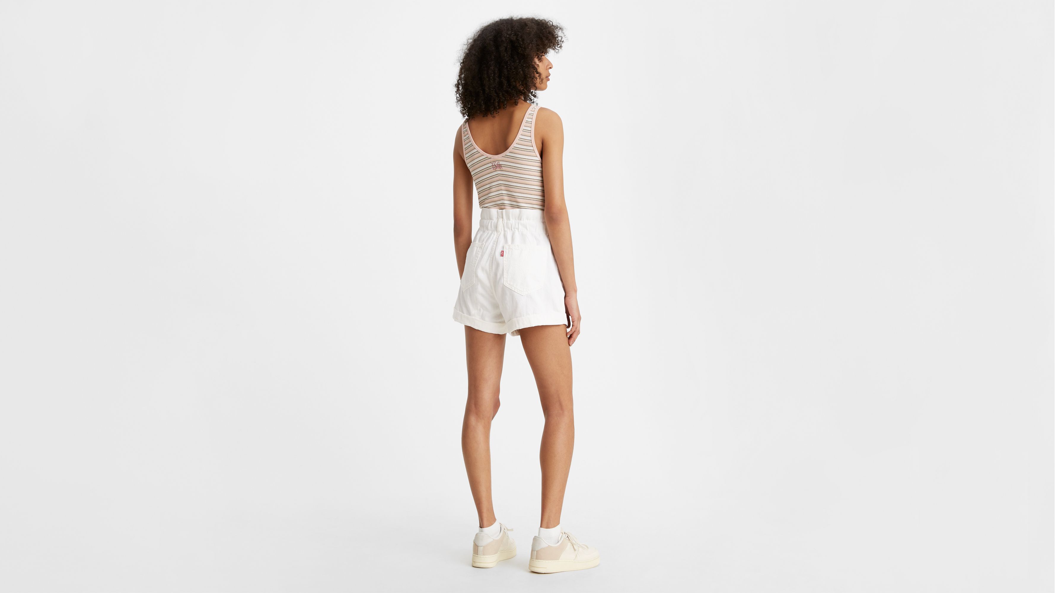 Paper Bag Denim Short (Off White) – Grey Suede