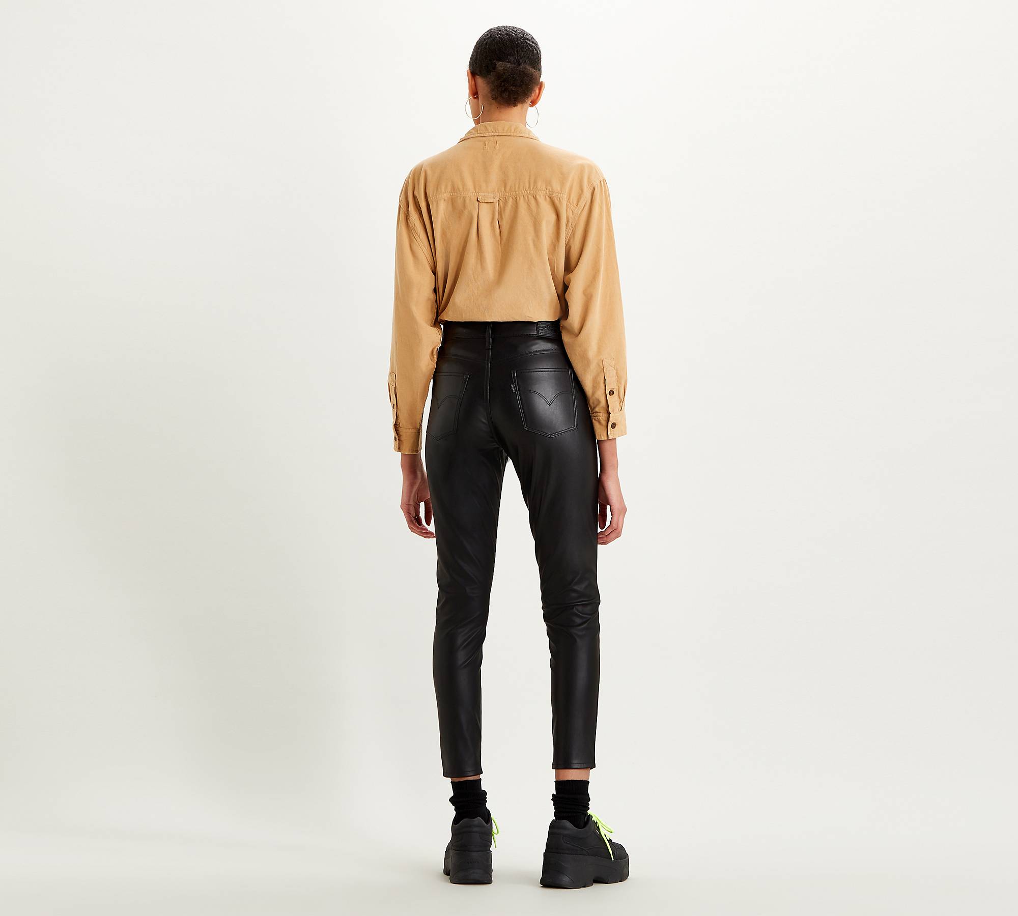 720™ Faux Leather Ankle Jeans - Black | Levi's® BE