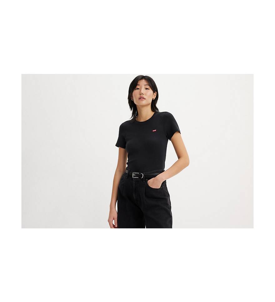 Ribbed Baby Tee - Black | Levi's® GR