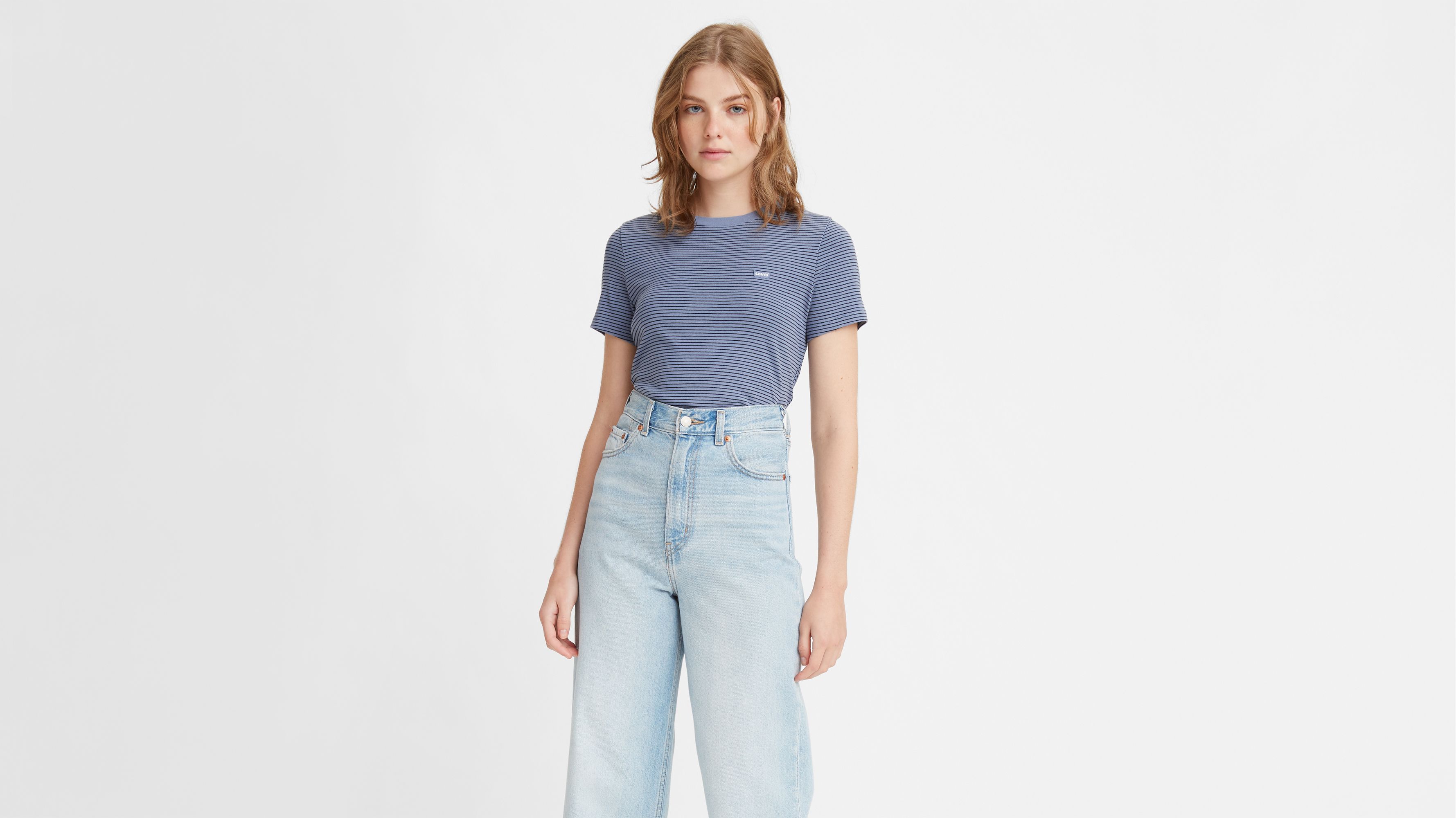 Short Sleeve Rib Baby T-shirt - Blue | Levi's® US