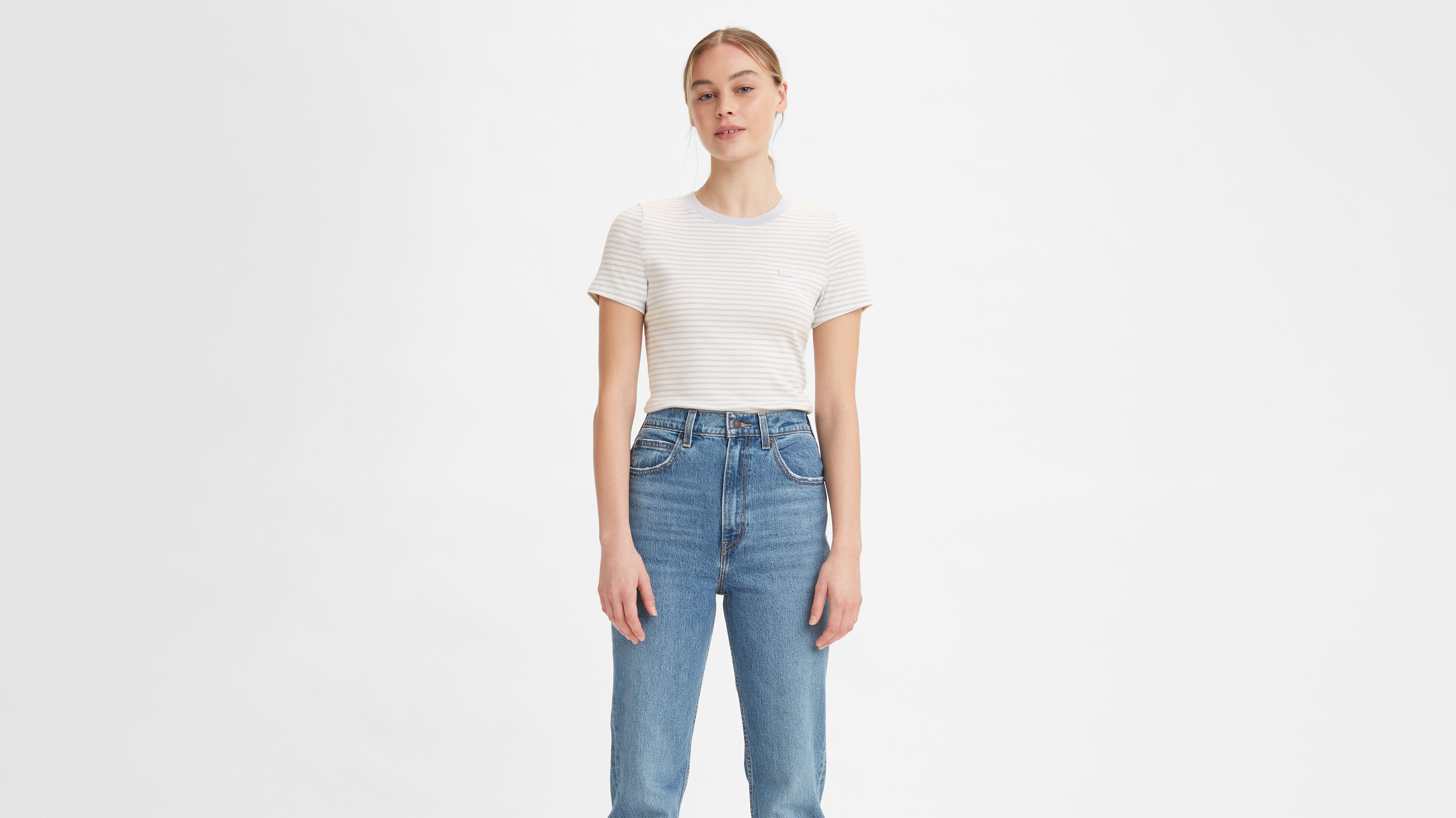 Short Sleeve Rib Baby T-shirt - Blue | Levi's® CA