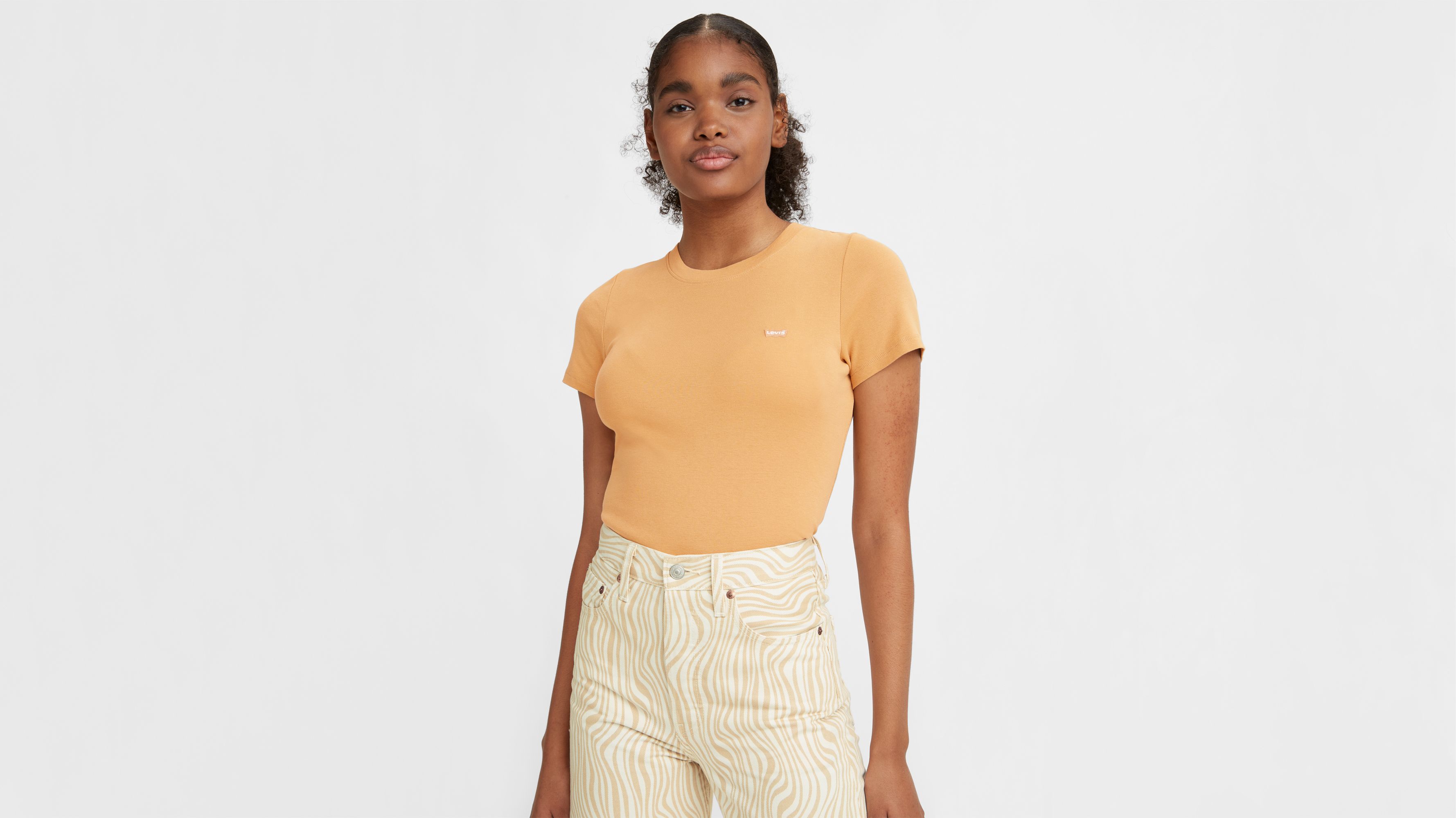 Ribbed Baby Tee Orange Levi's® ME