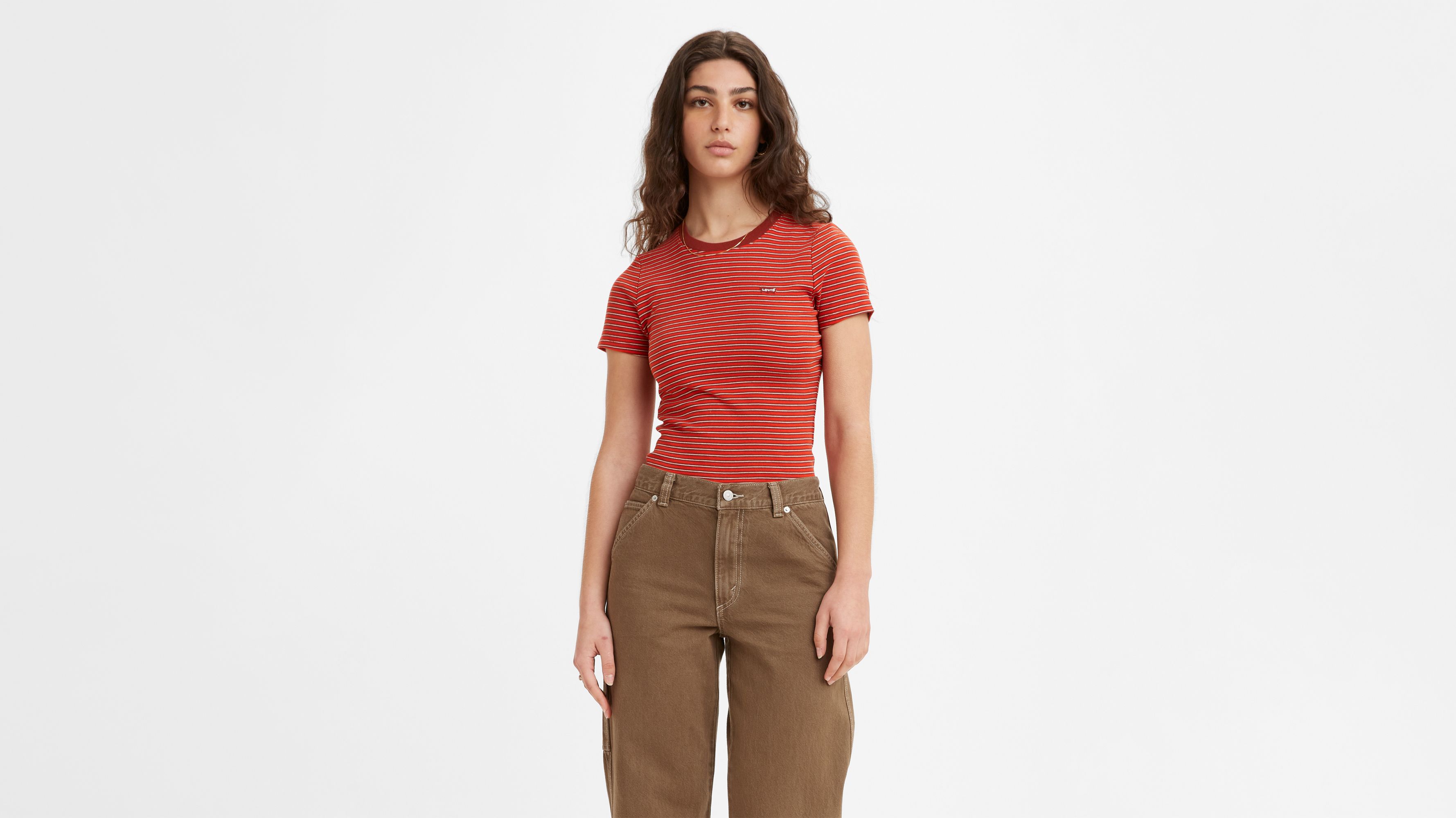 Short Sleeve Rib Baby T-shirt - Red | Levi's® US