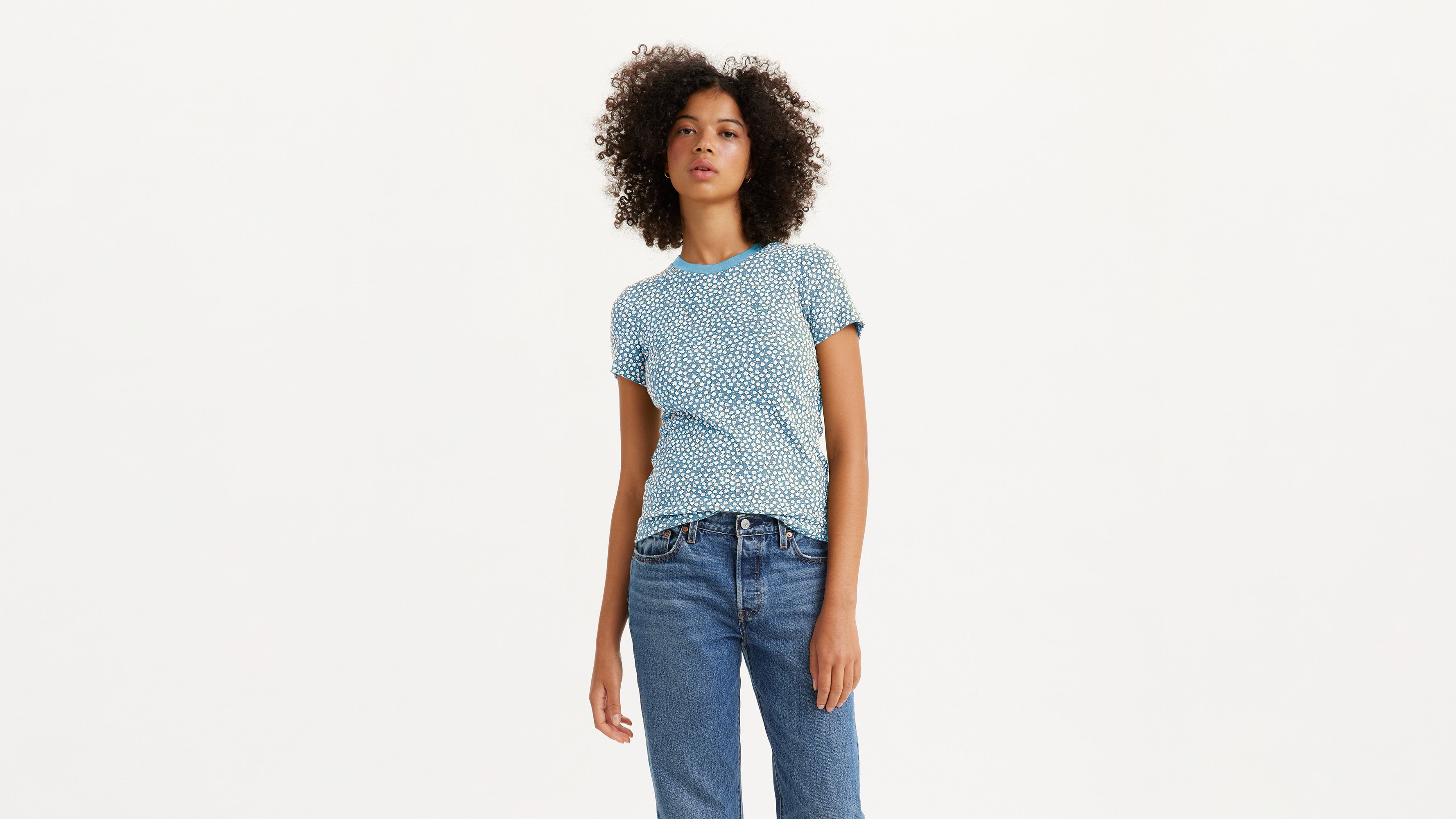 Ribbed Baby Tee Blue Levi's® IT