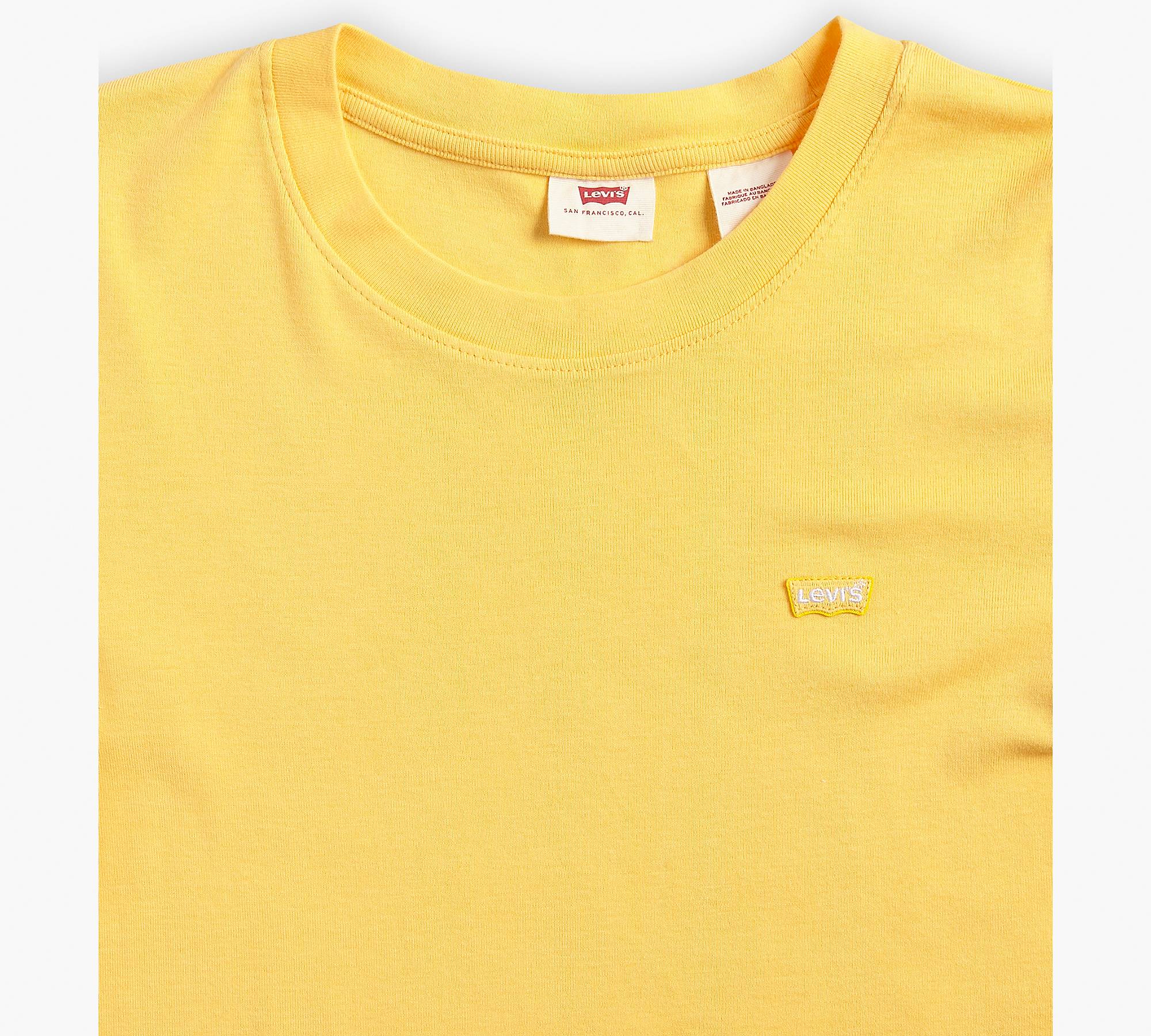 Short Sleeve Rib Baby T shirt   Yellow   Levi's® US