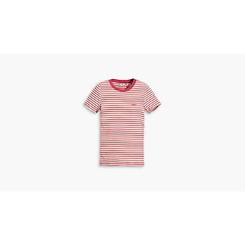 Striped Short Sleeve Rib Baby T-Shirt 5