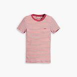 Striped Short Sleeve Rib Baby T-Shirt 5