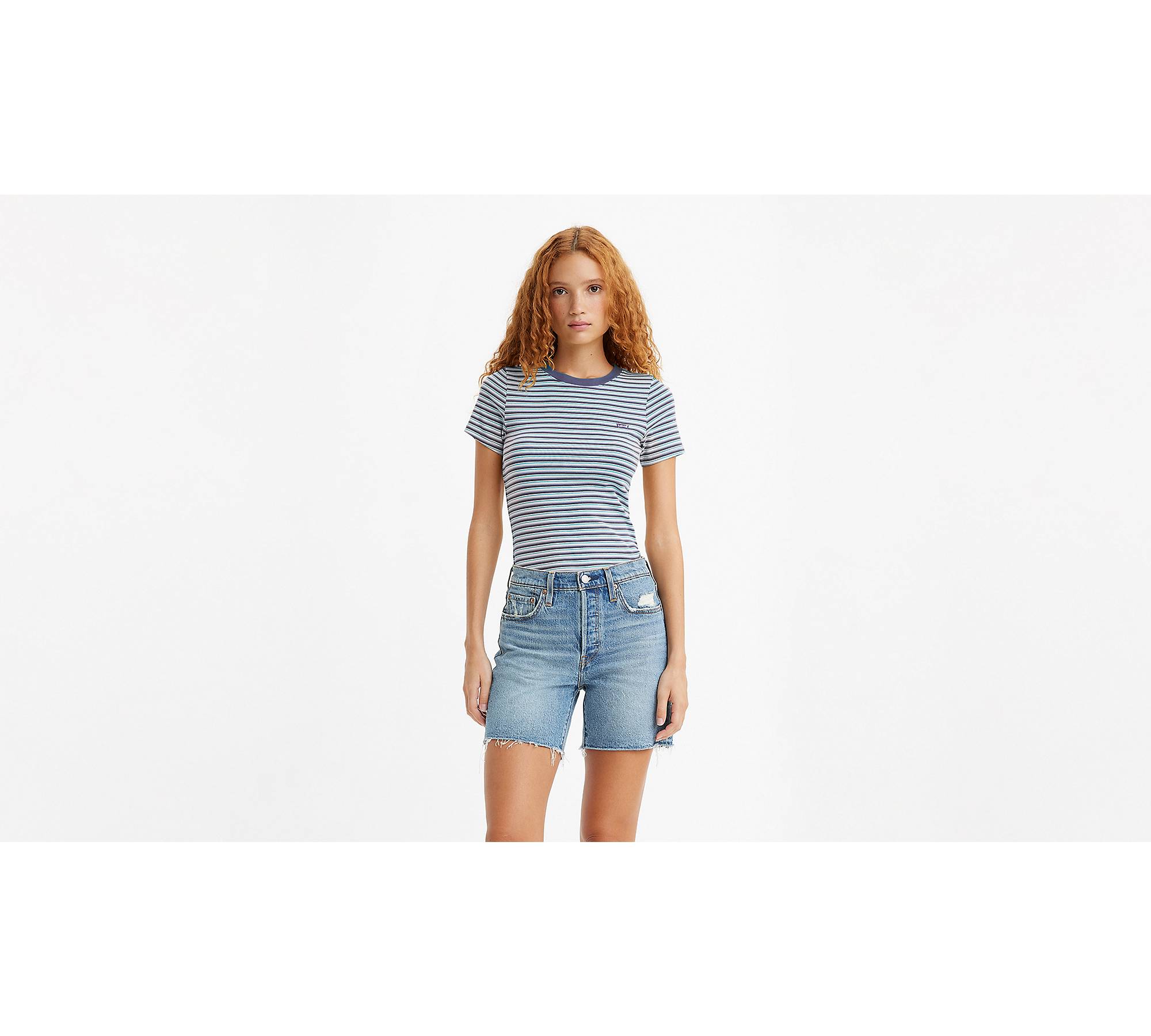 Short Sleeve Rib Baby T-shirt - Blue | Levi's® US