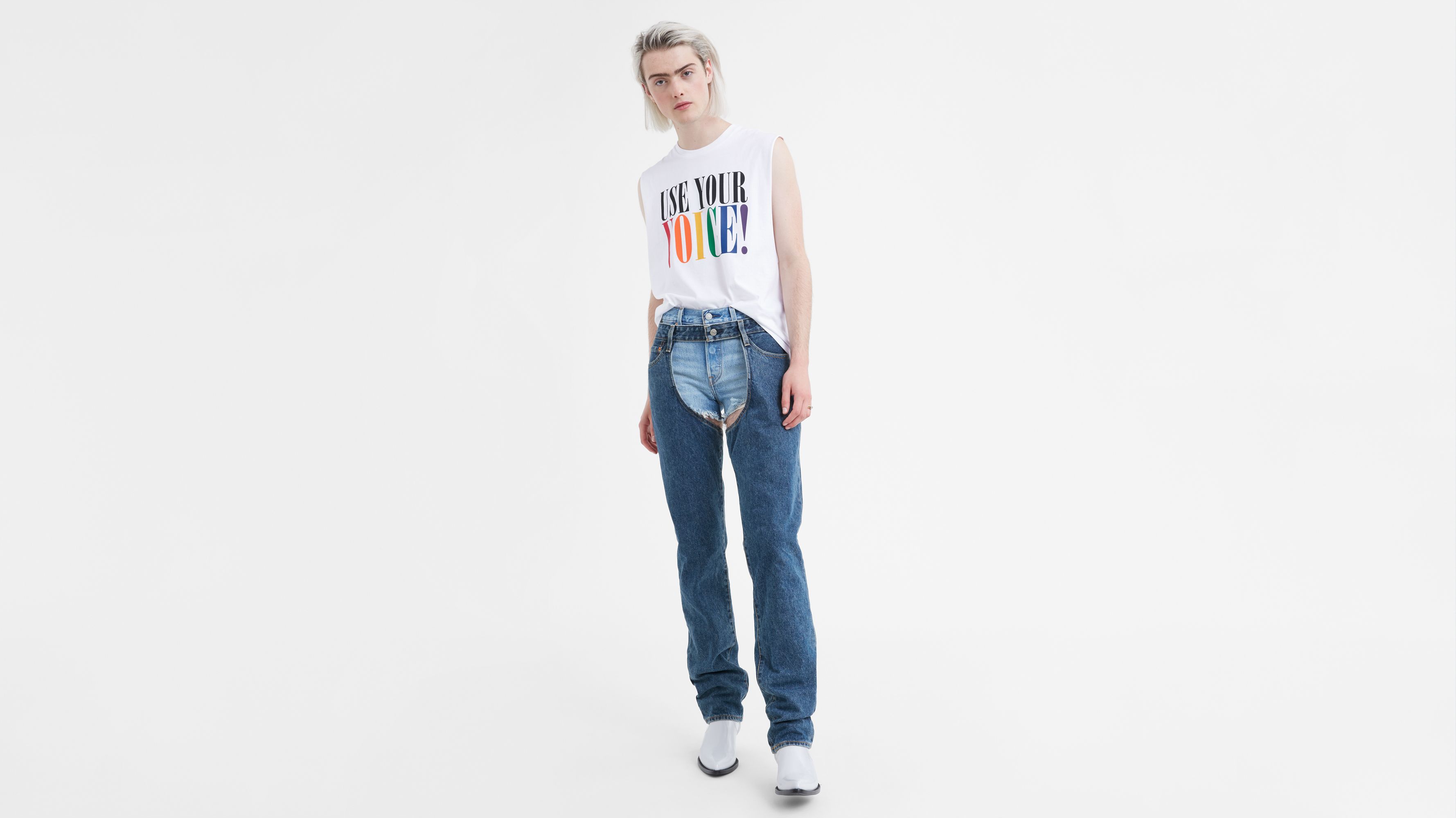 Levi's® Pride Denim Chaps - Medium Wash | Levi's® US