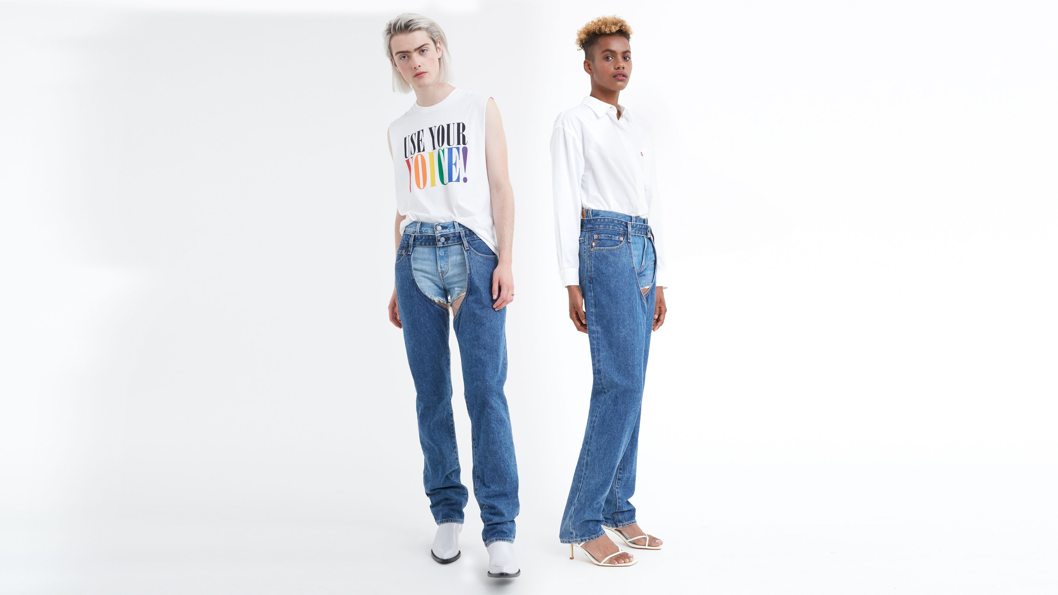 womens denim chaps