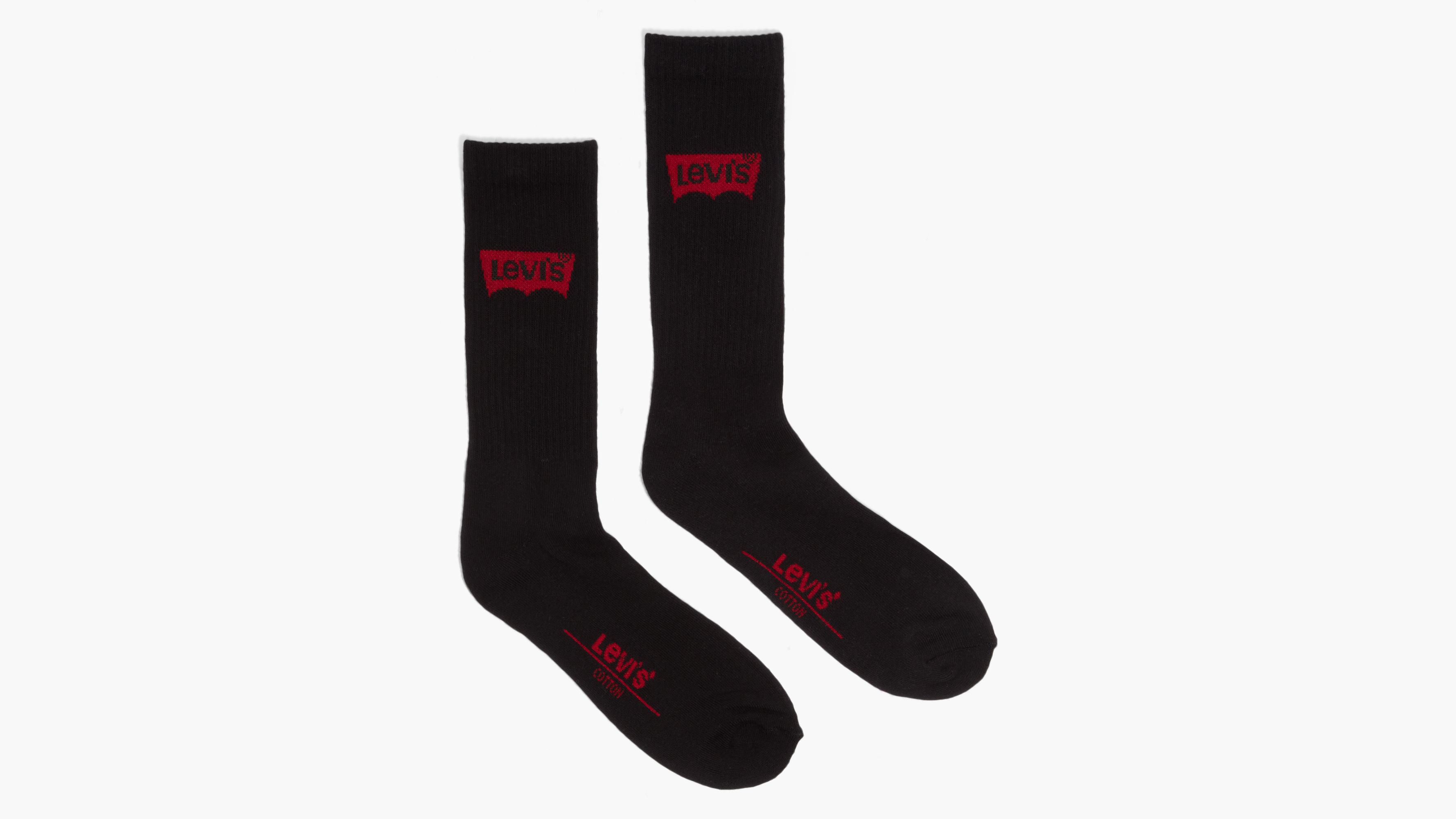 Regular Cut Housemark Socks (3 Pack) - Black | Levi's® US