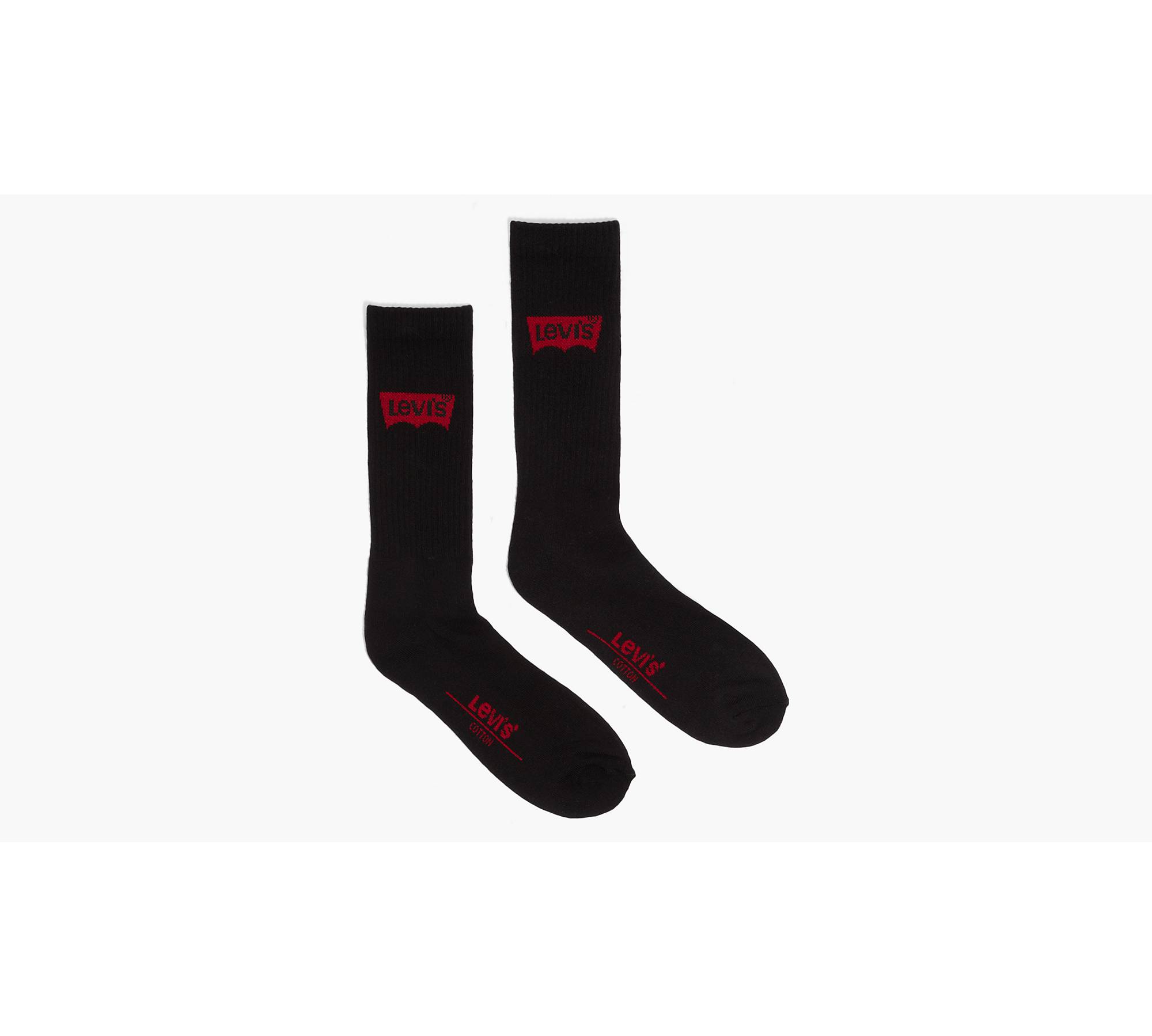 Regular Cut Housemark Socks (3 Pack) - Black | Levi's® US
