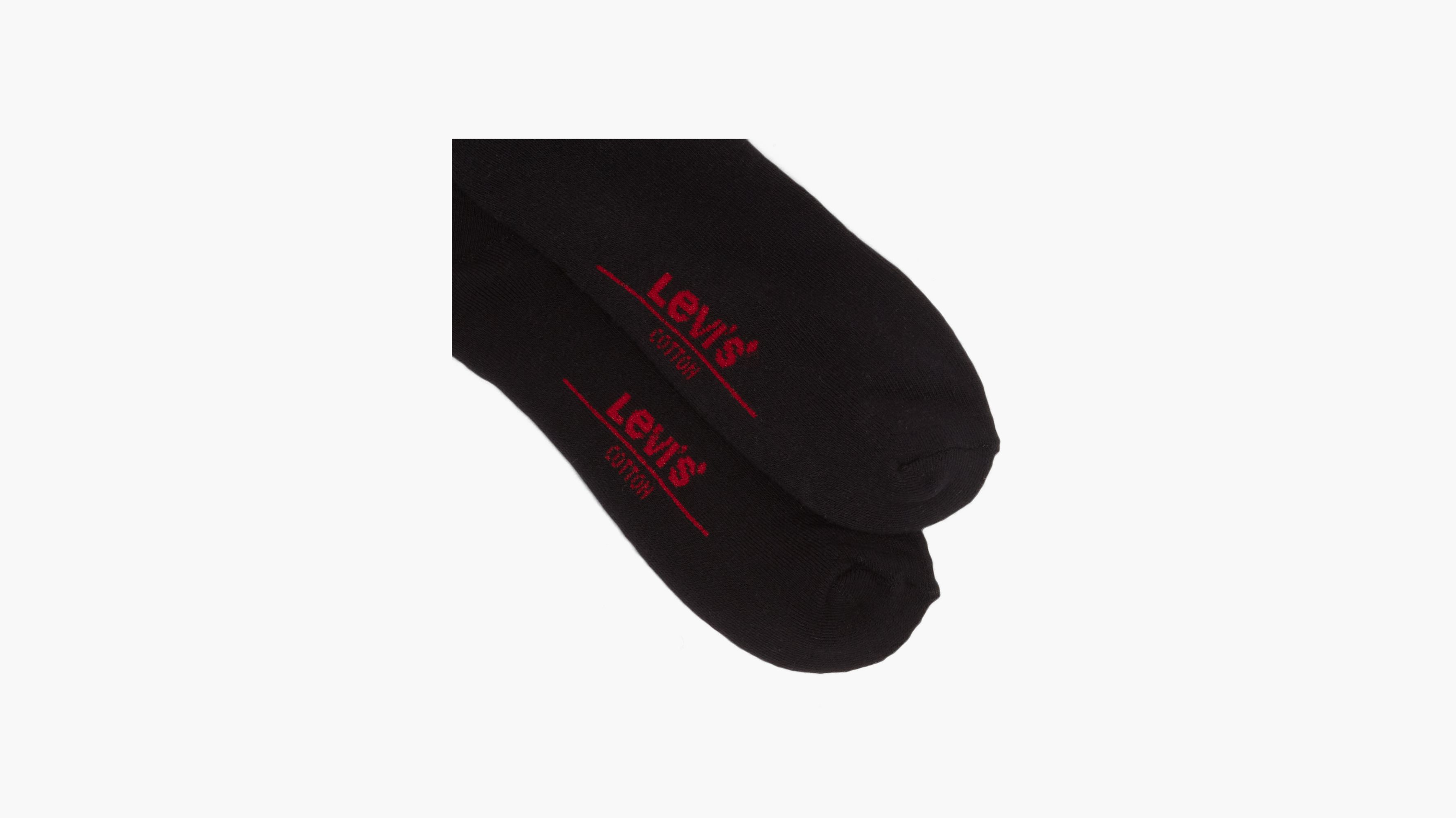 Levi's Regular Cut Housemark Socks (3 Pack) In Black