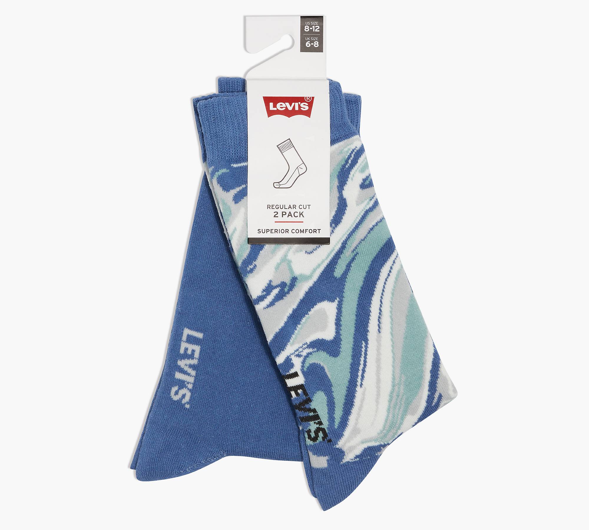 Camo Regular Cut Socks - Blue | Levi's® US