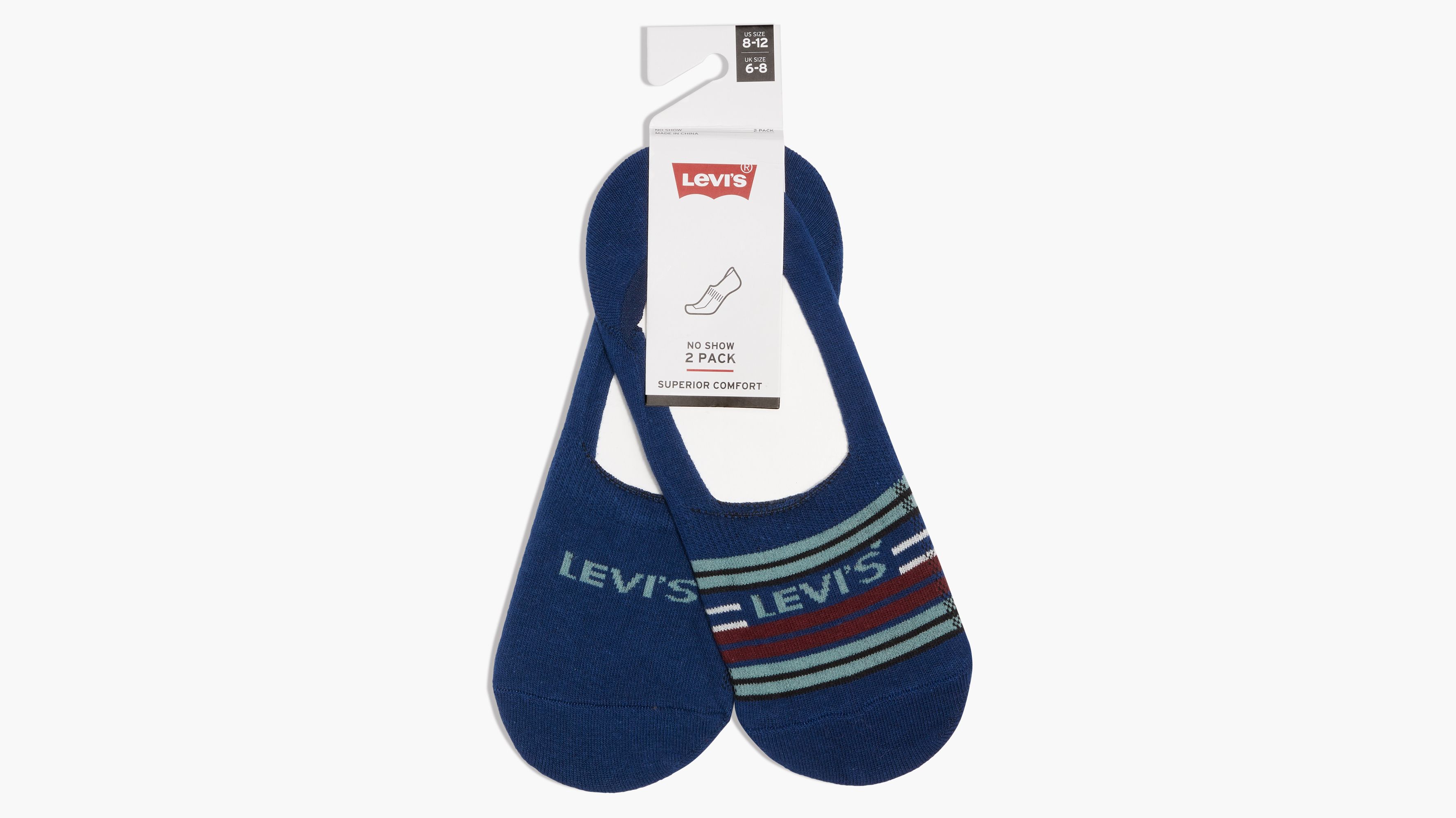 Striped No Show Socks 4