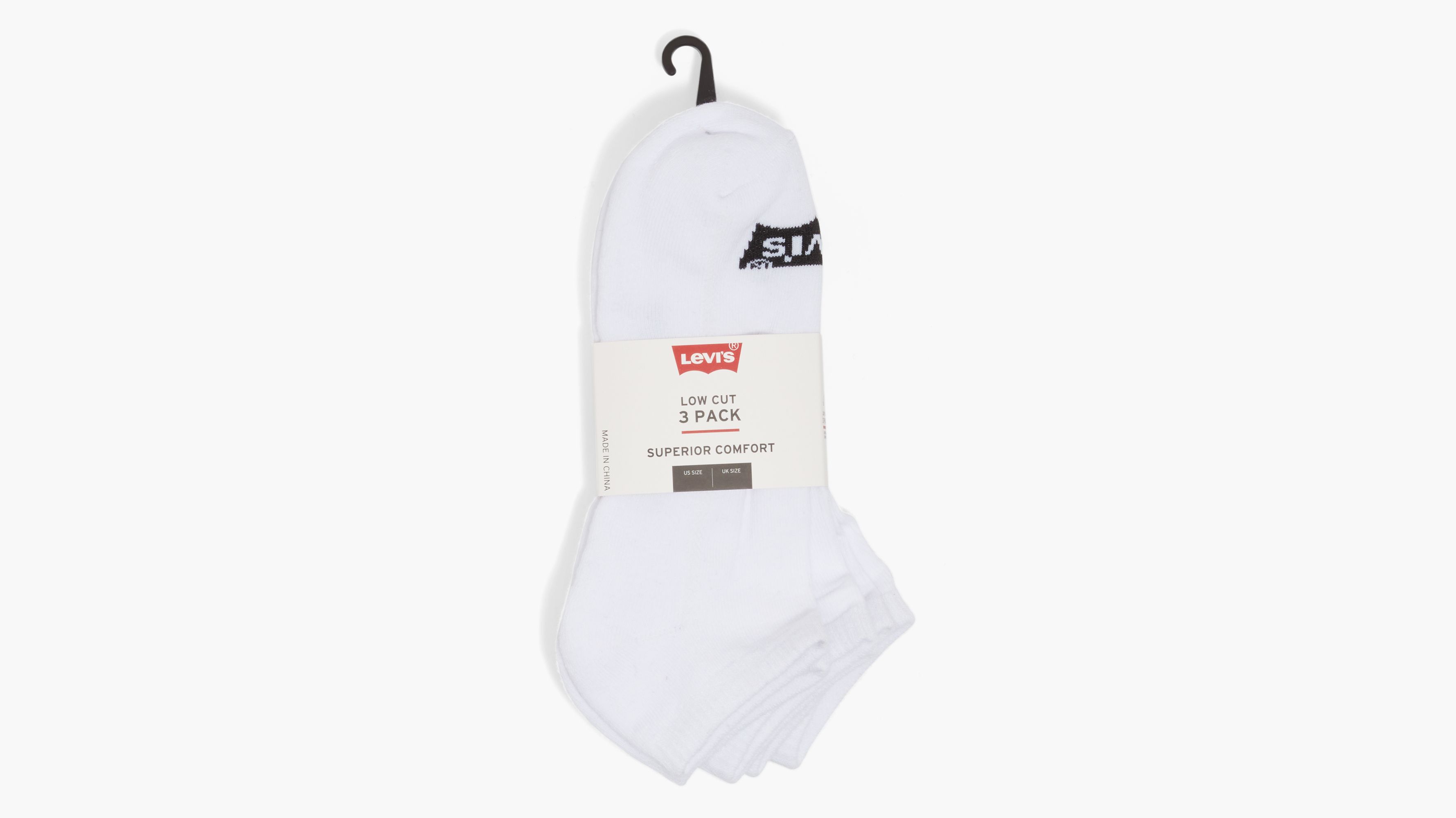 Levi's® Logo Low Cut Socks (3 Pack) - Black