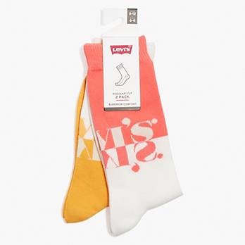Mismatched Levi's® Logo Socks (2 Pack) 2