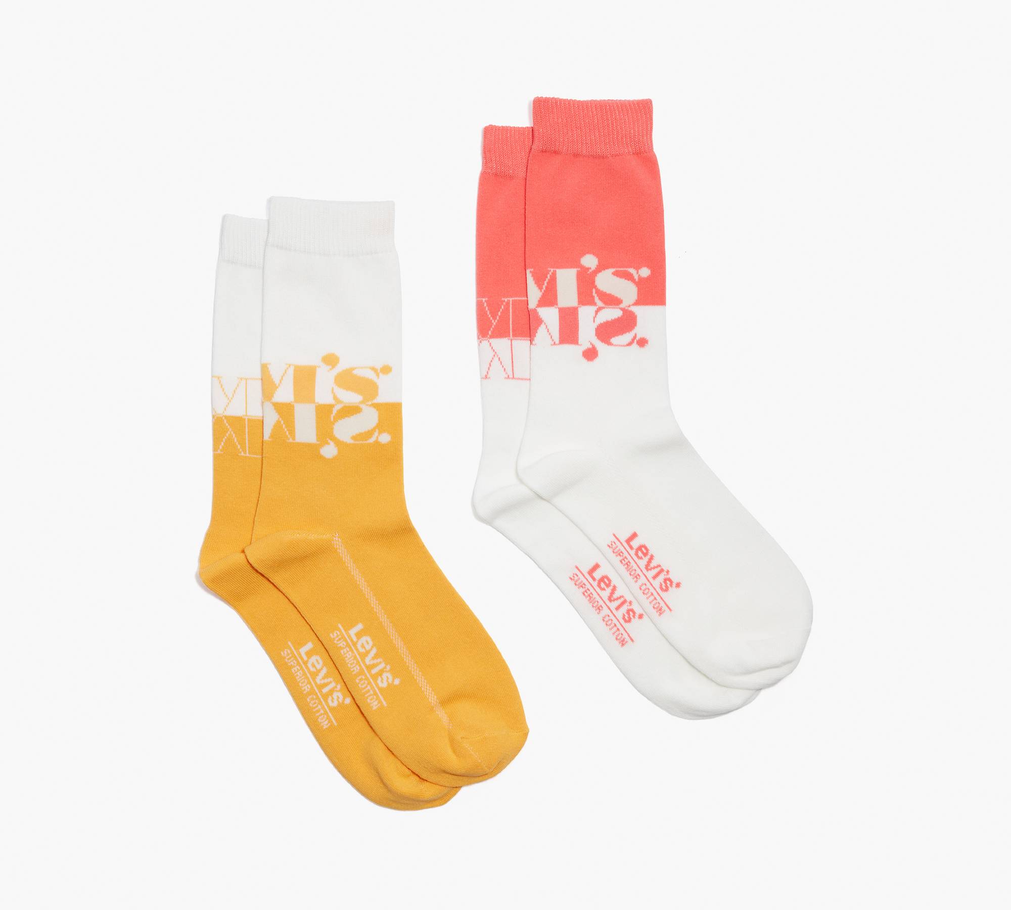 Mismatched Levi's® Logo Socks (2 Pack) - Multi-color | Levi's® US