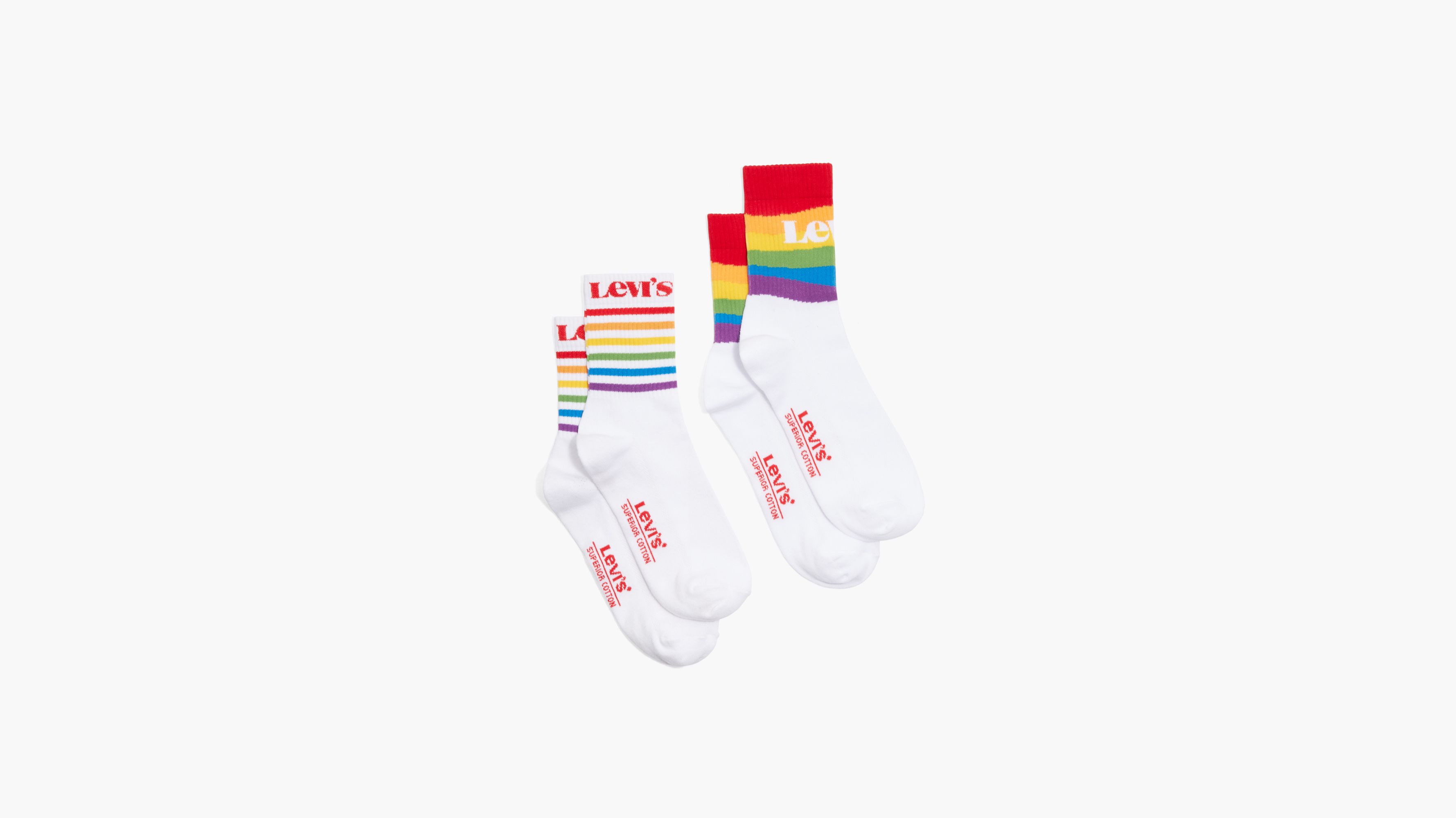 Levi's® Pride Short Socks (2 Pack) 1