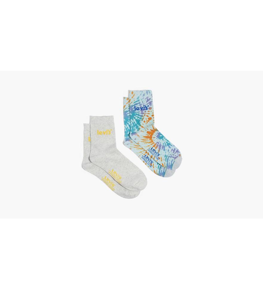 Tie Dye Short Cut Socks (2 Pack) - Multi-color | Levi's® US