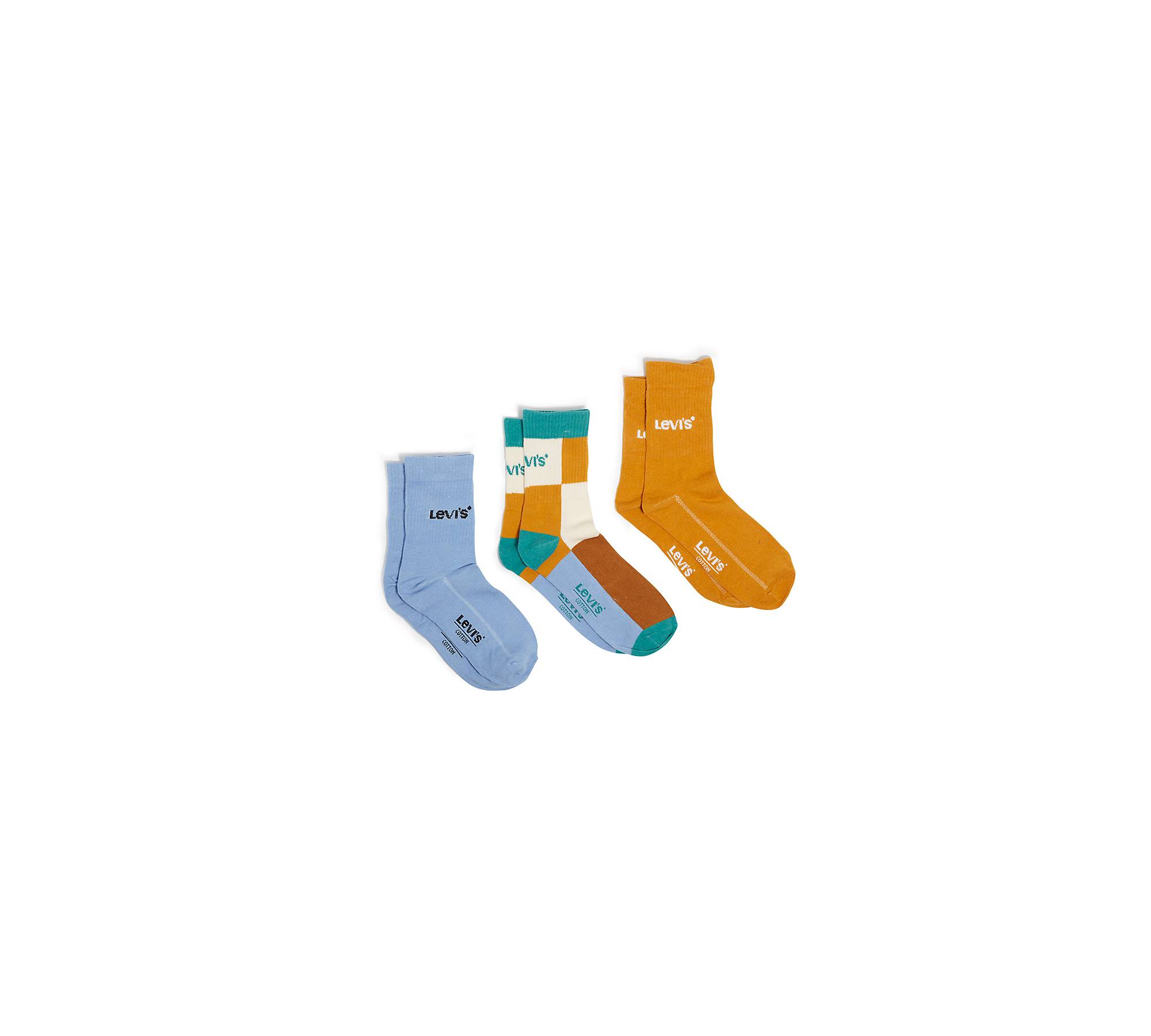 Short Cut Colorblock Socks (3 Pack) 1
