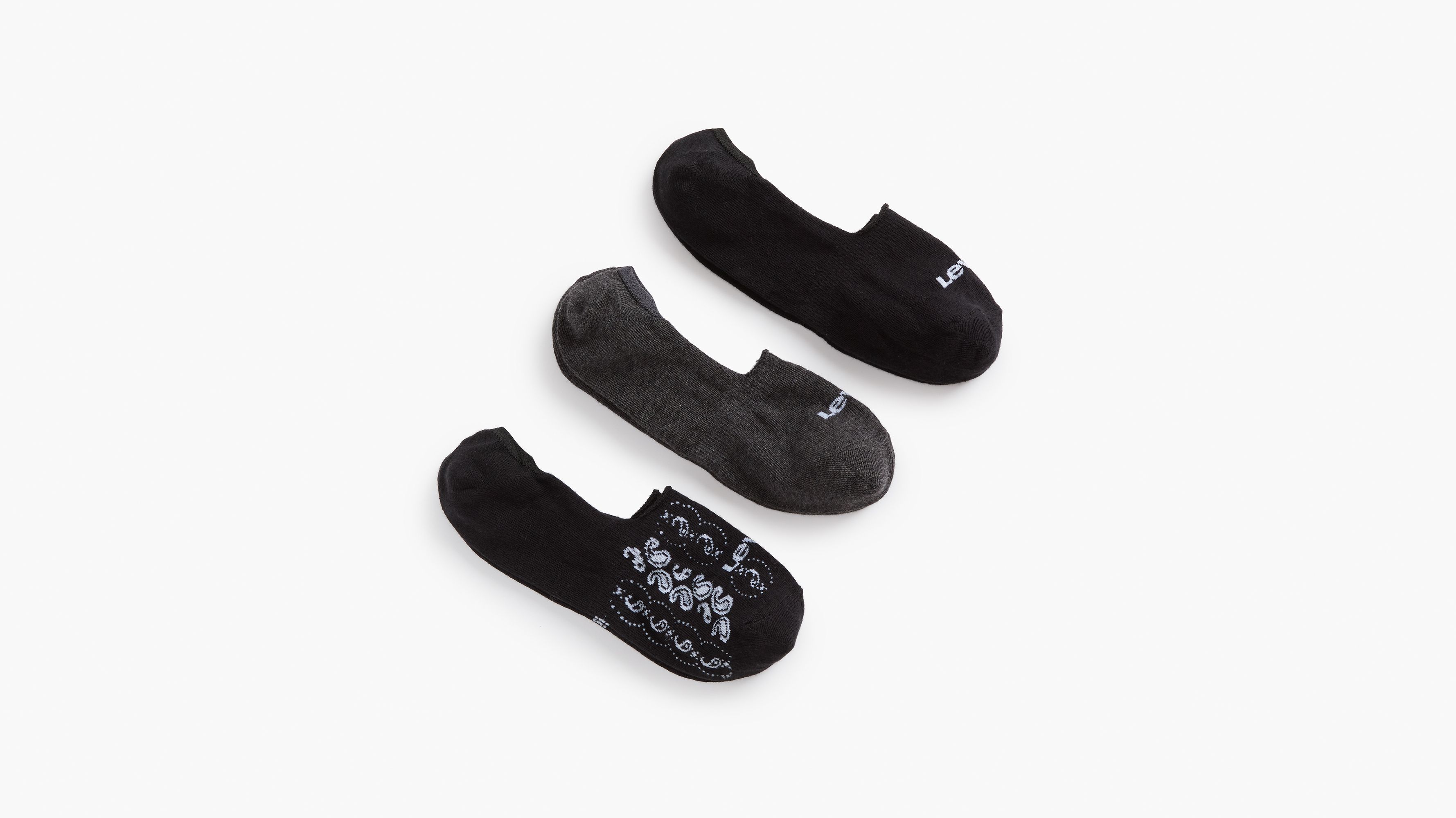 Bandana Patch No Show Socks (3 Pack) 1