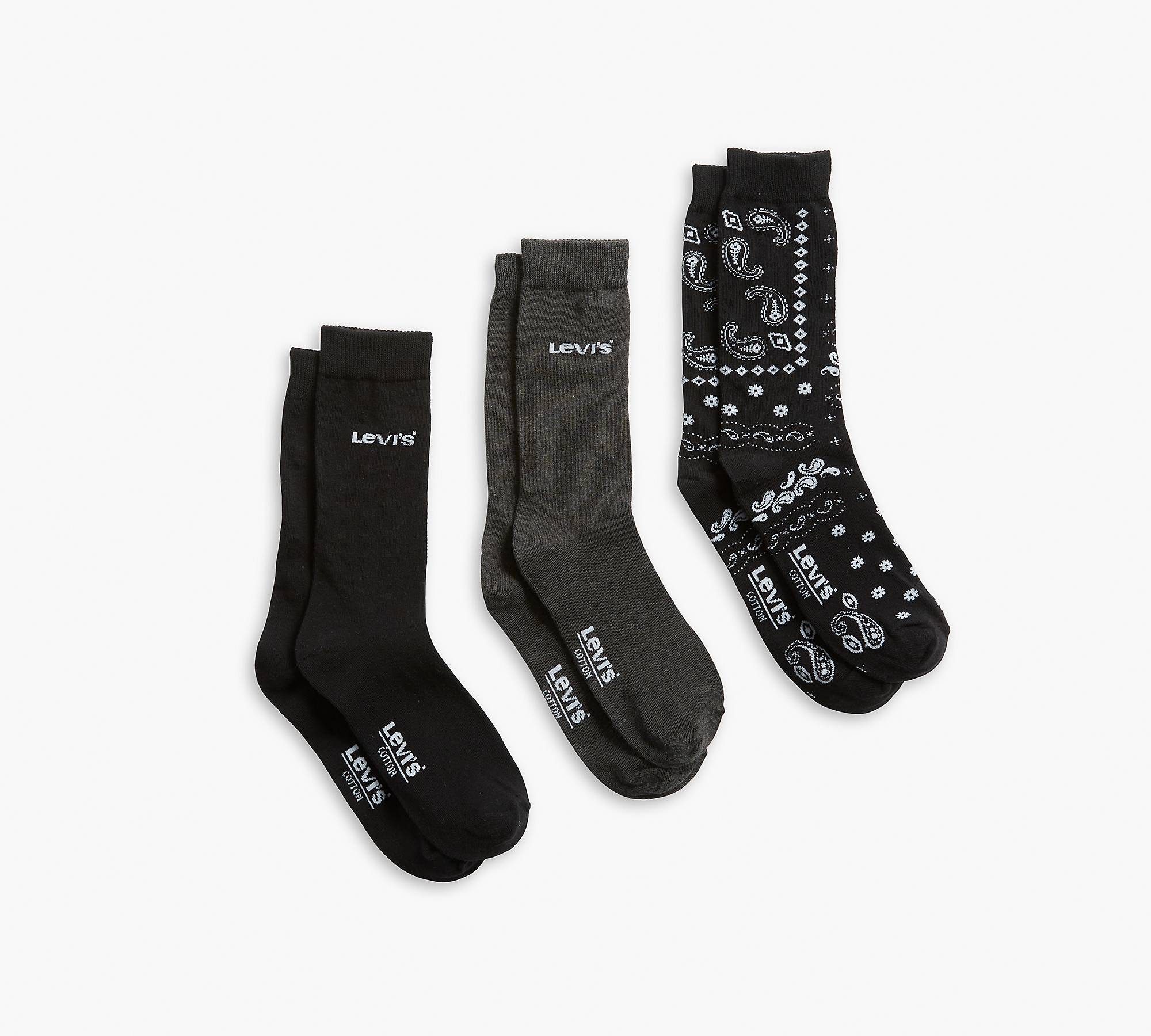 Bandana Patch Regular Cut Socks (3 Pack) 1