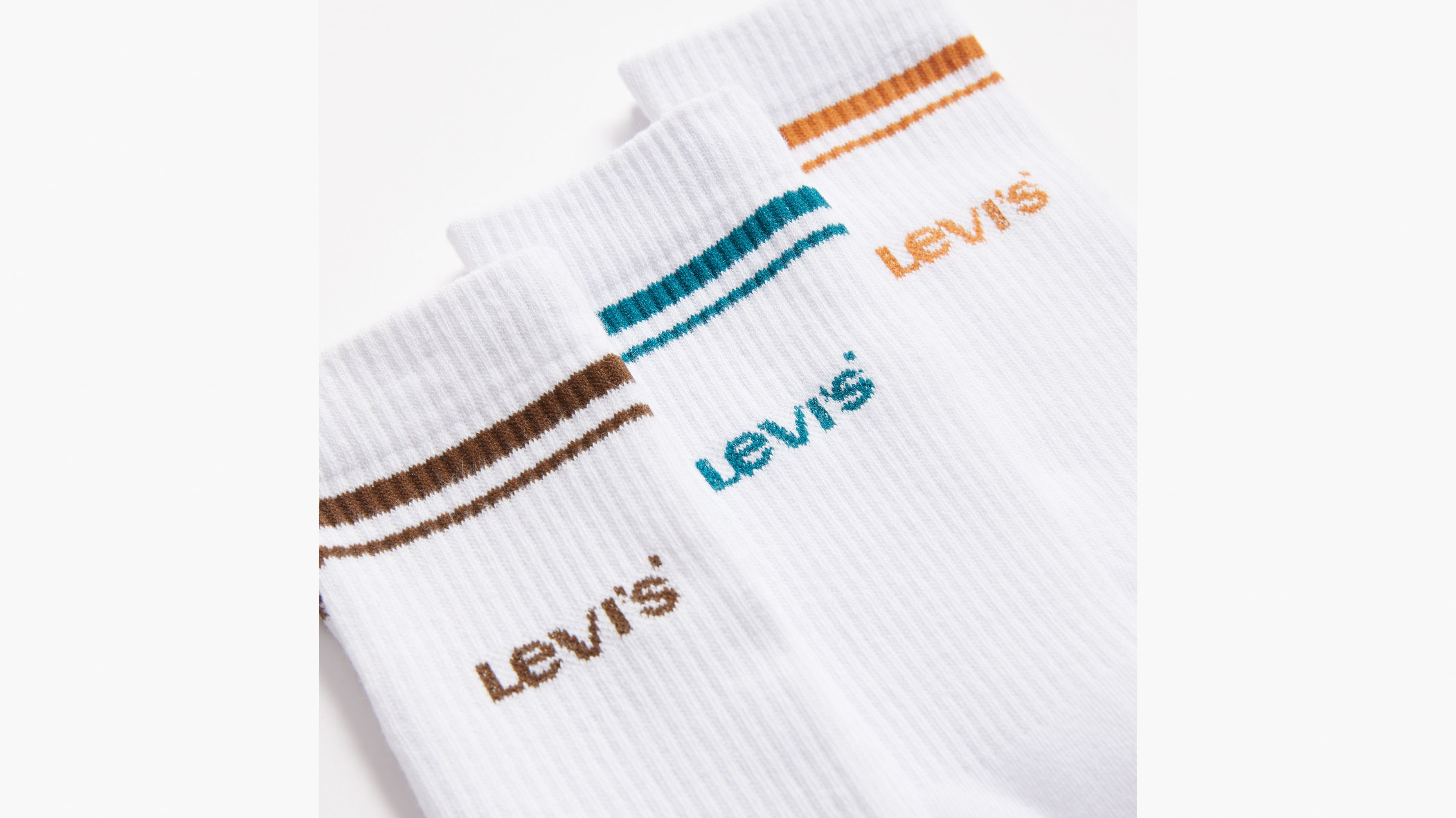 Sporty Double Stripes Regular Cut Socks (3 Pack) 2