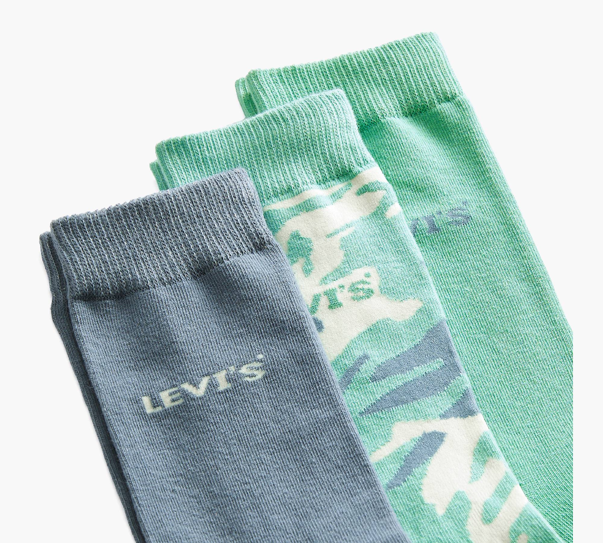Regular Cut Camo Socks (3 Pack) - Multi-color | Levi's® US