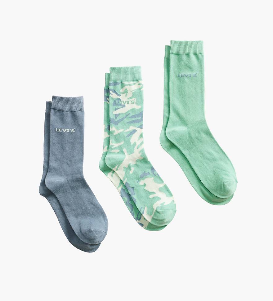 Regular Cut Camo Socks (3 Pack) - Multi-color | Levi's® US