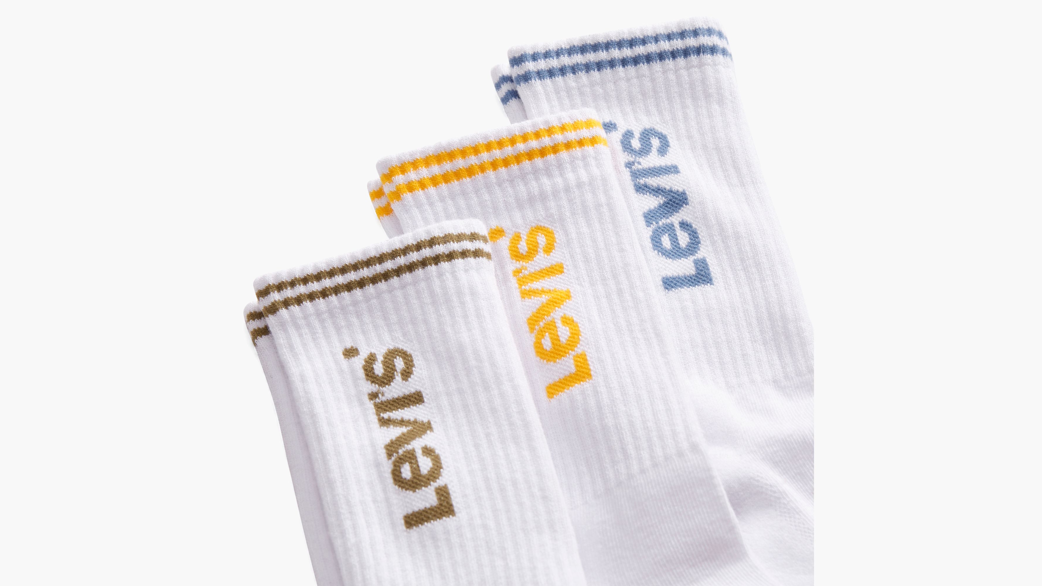 Sporty Logo Regular Cut Socks (3-Pack) 2