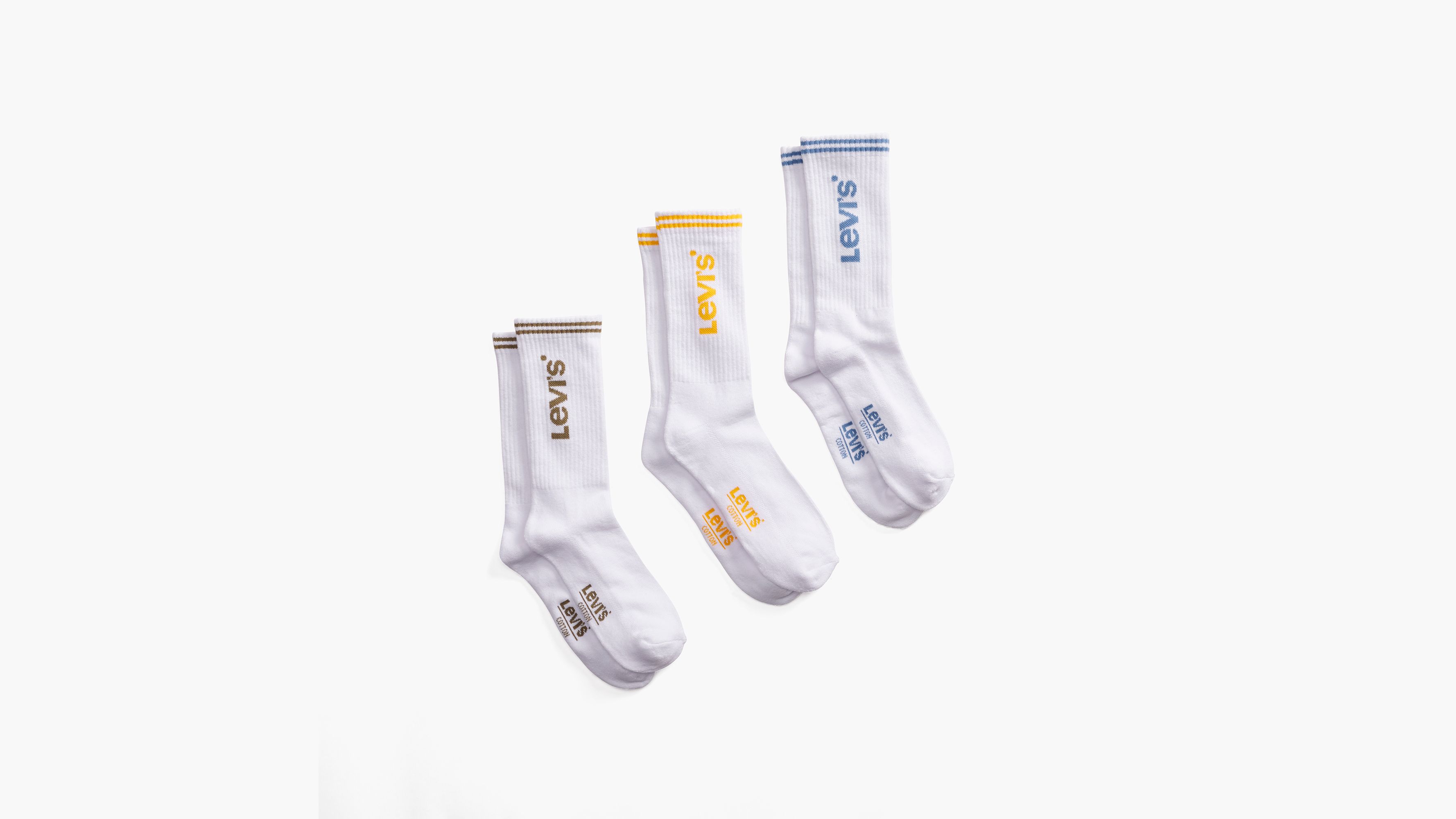 Sporty Logo Regular Cut Socks (3-Pack) 1