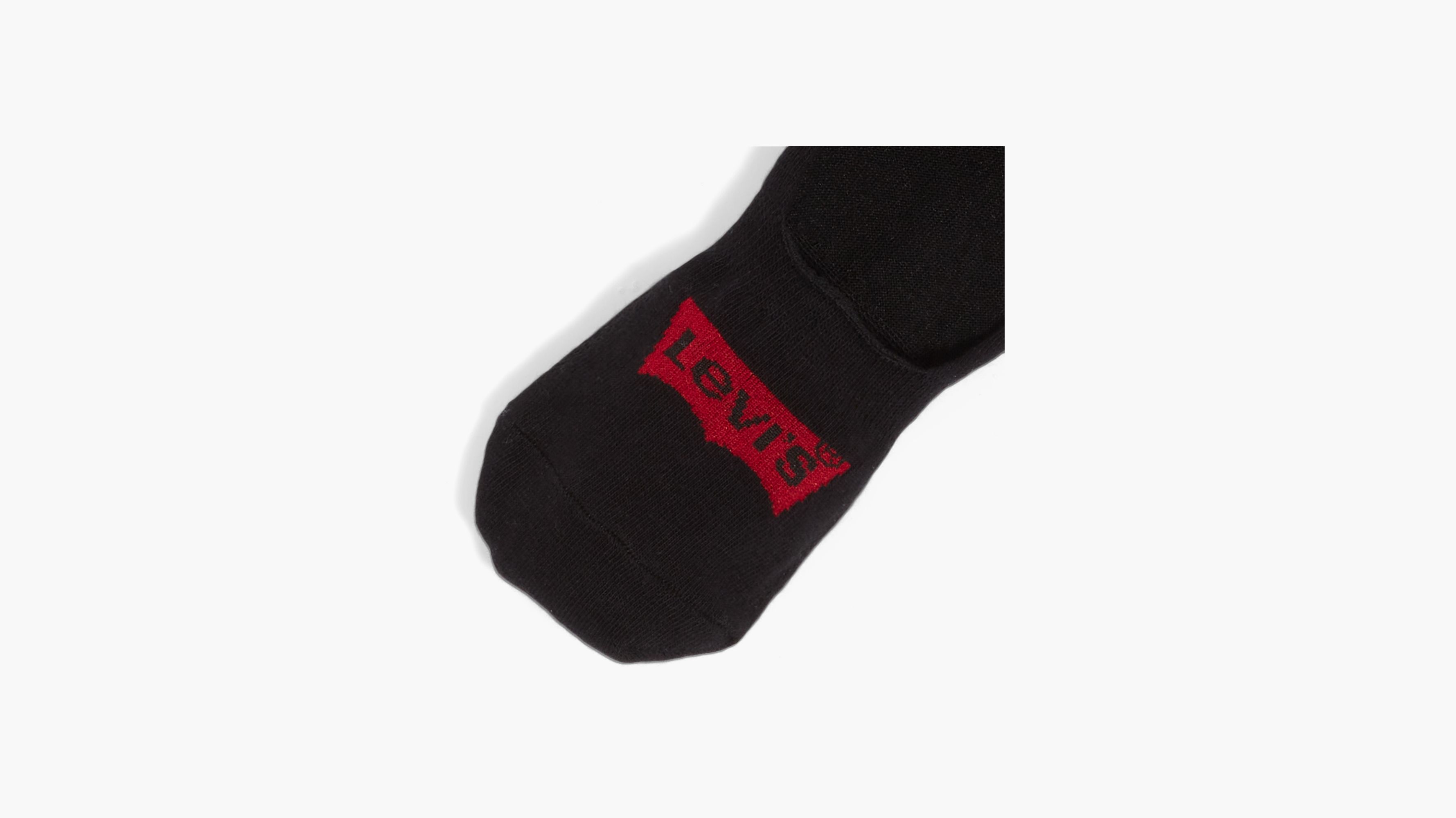Levi's® Logo No Show Socks (3 Pack) - Black | Levi's® US