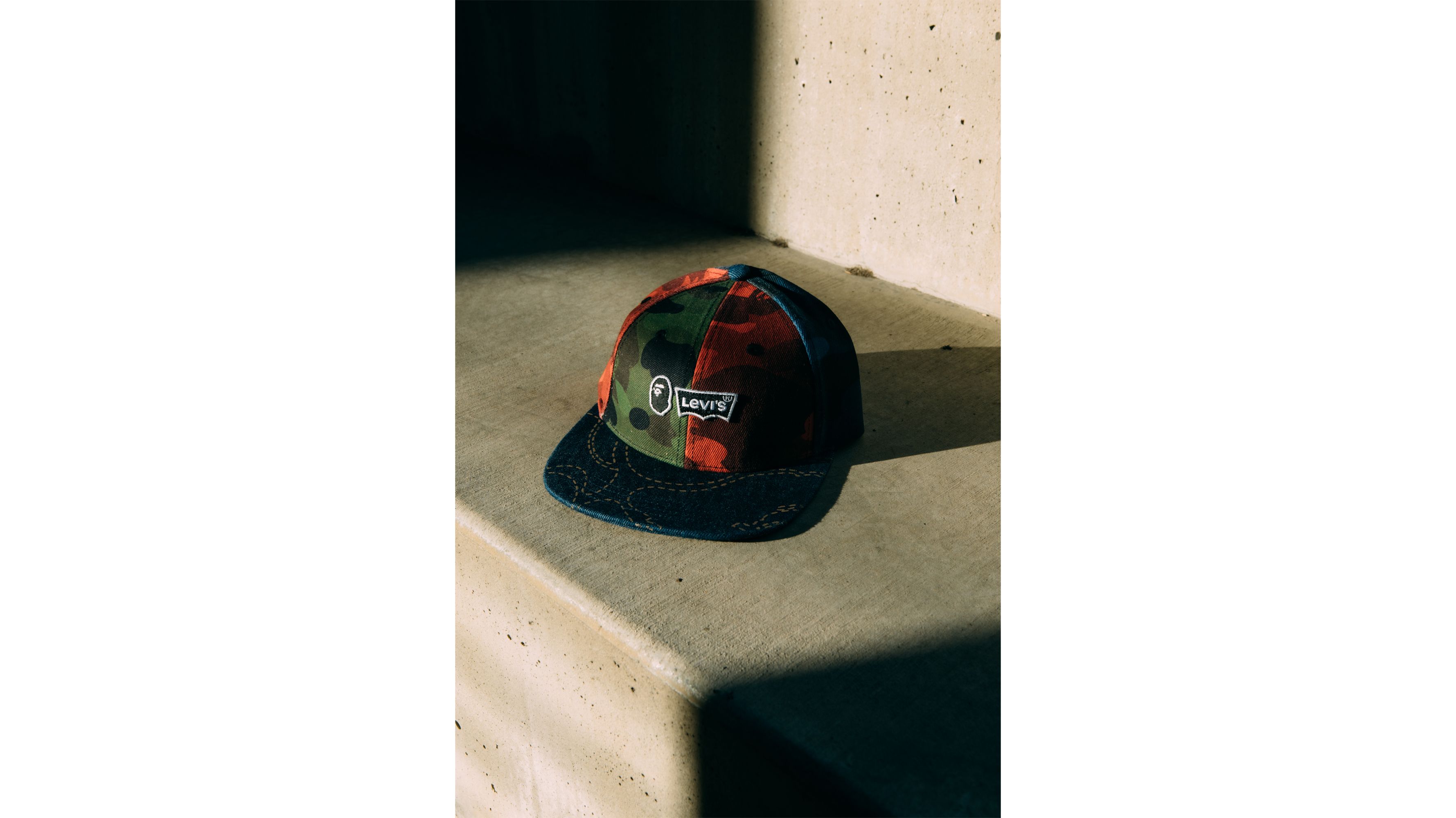 Levi's® X Bape Flat Brim Hat - Blue | Levi's® US