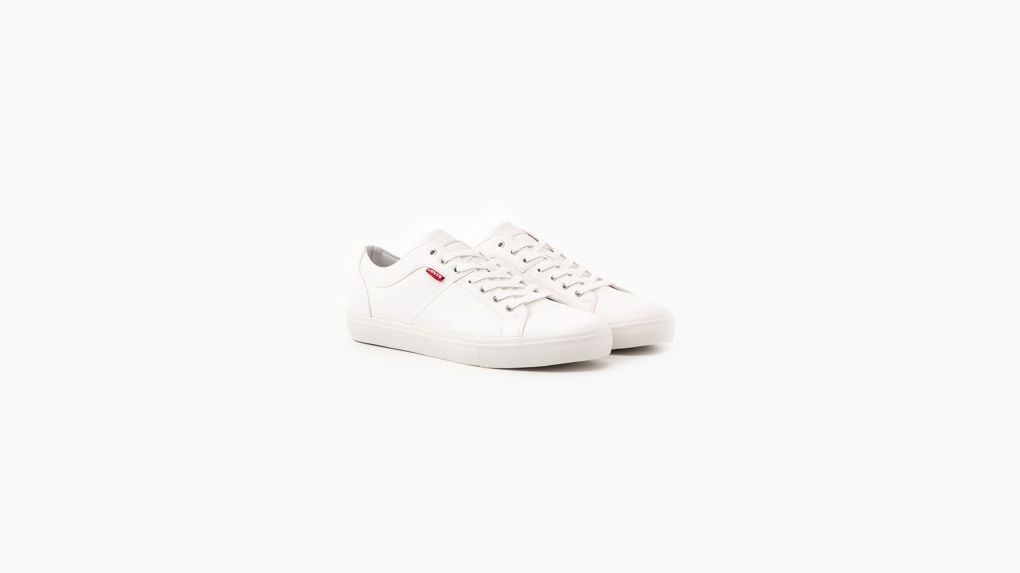 White shop shoes levis