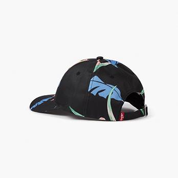 Two Horse Patch Floral Print Baseball Hat 2