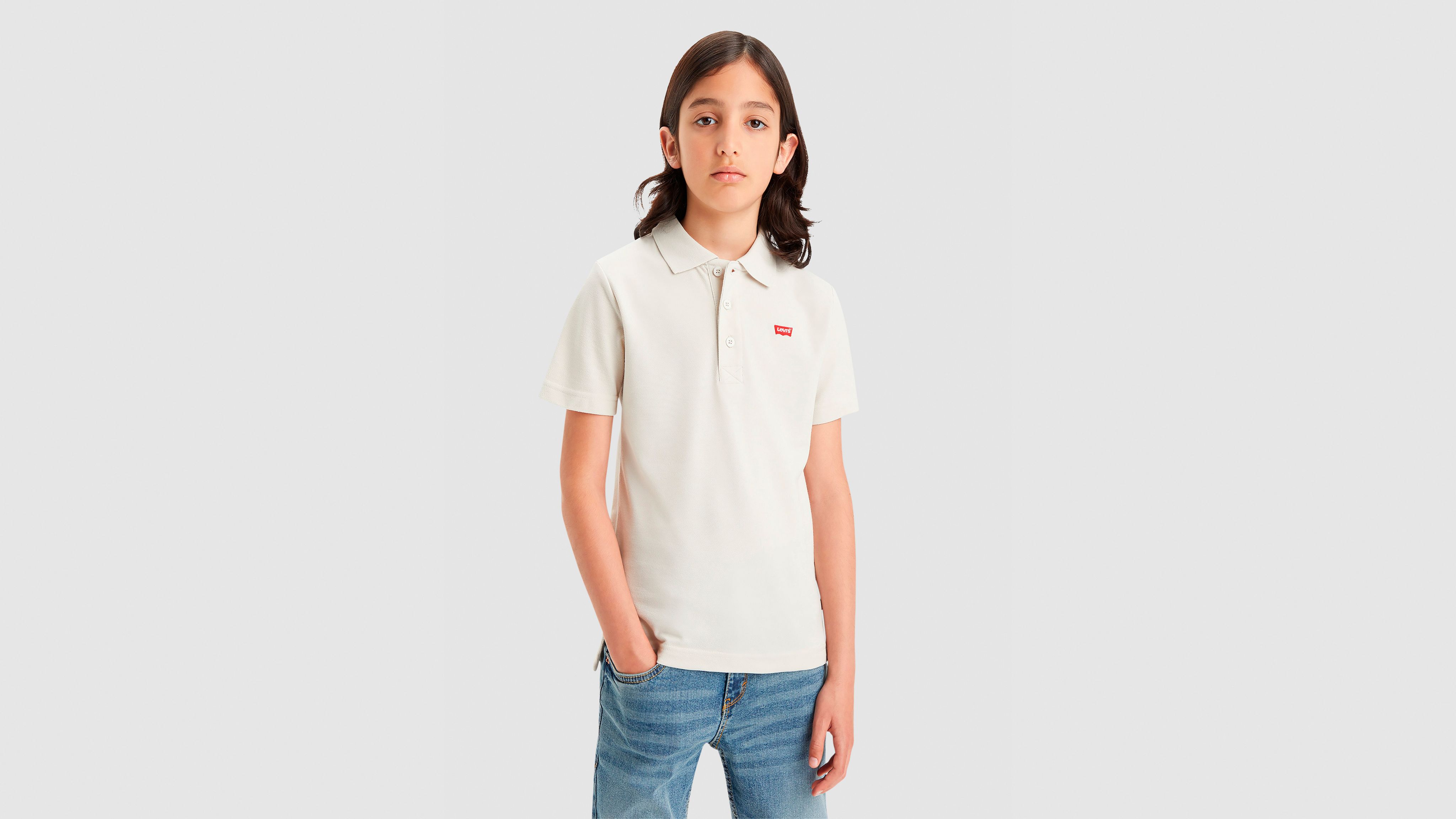 Ss Batwing Polo Big Boys S-XL