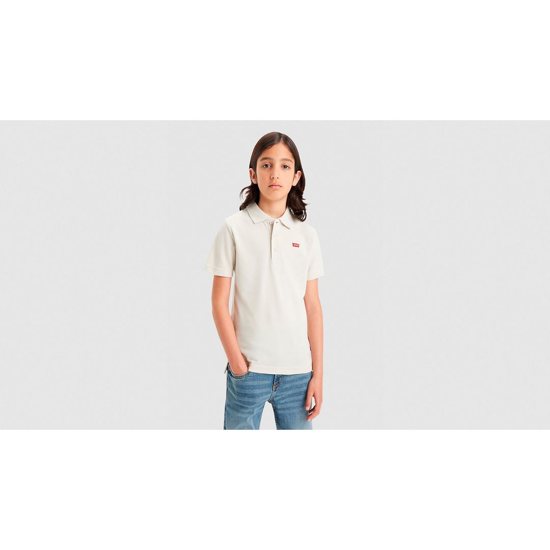 Levi's Levis Ss Batwing Polo Big Boys S-xl S In White