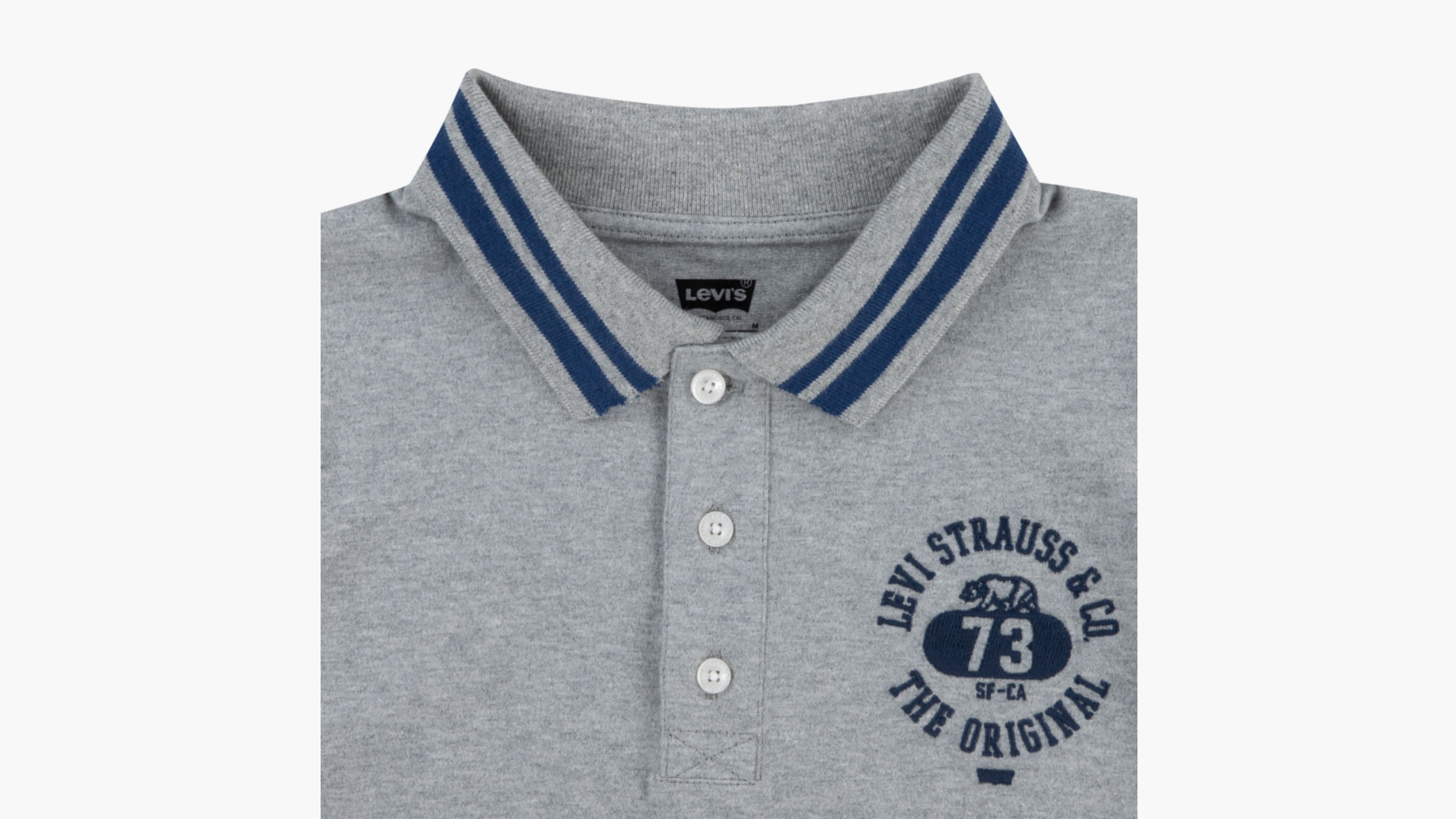 Tipped Polo Tee Big Boys 820 Grey Levi's® US