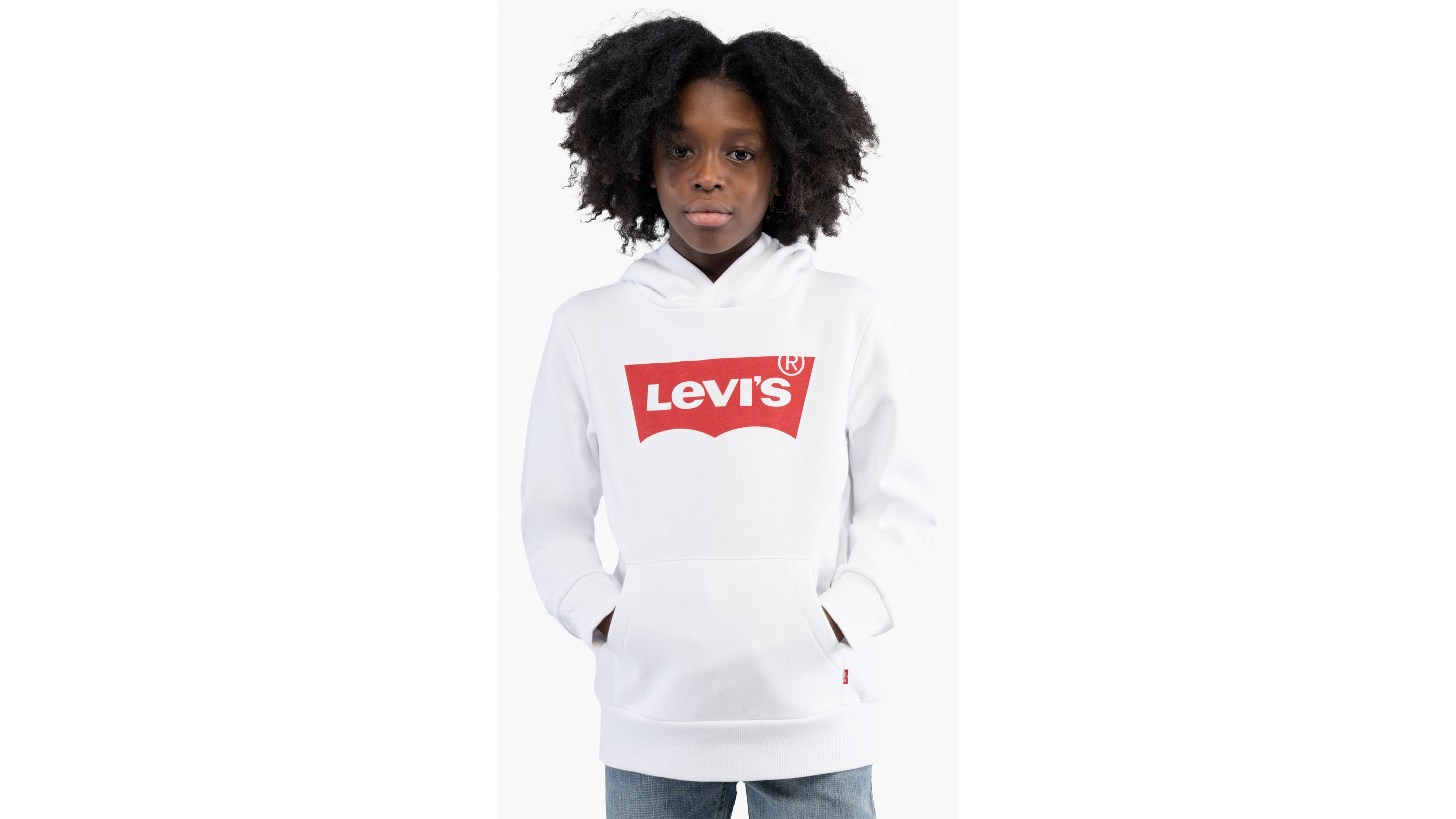 Levi's® Logo Hoodie Big Boys S-xl - White | Levi's® US