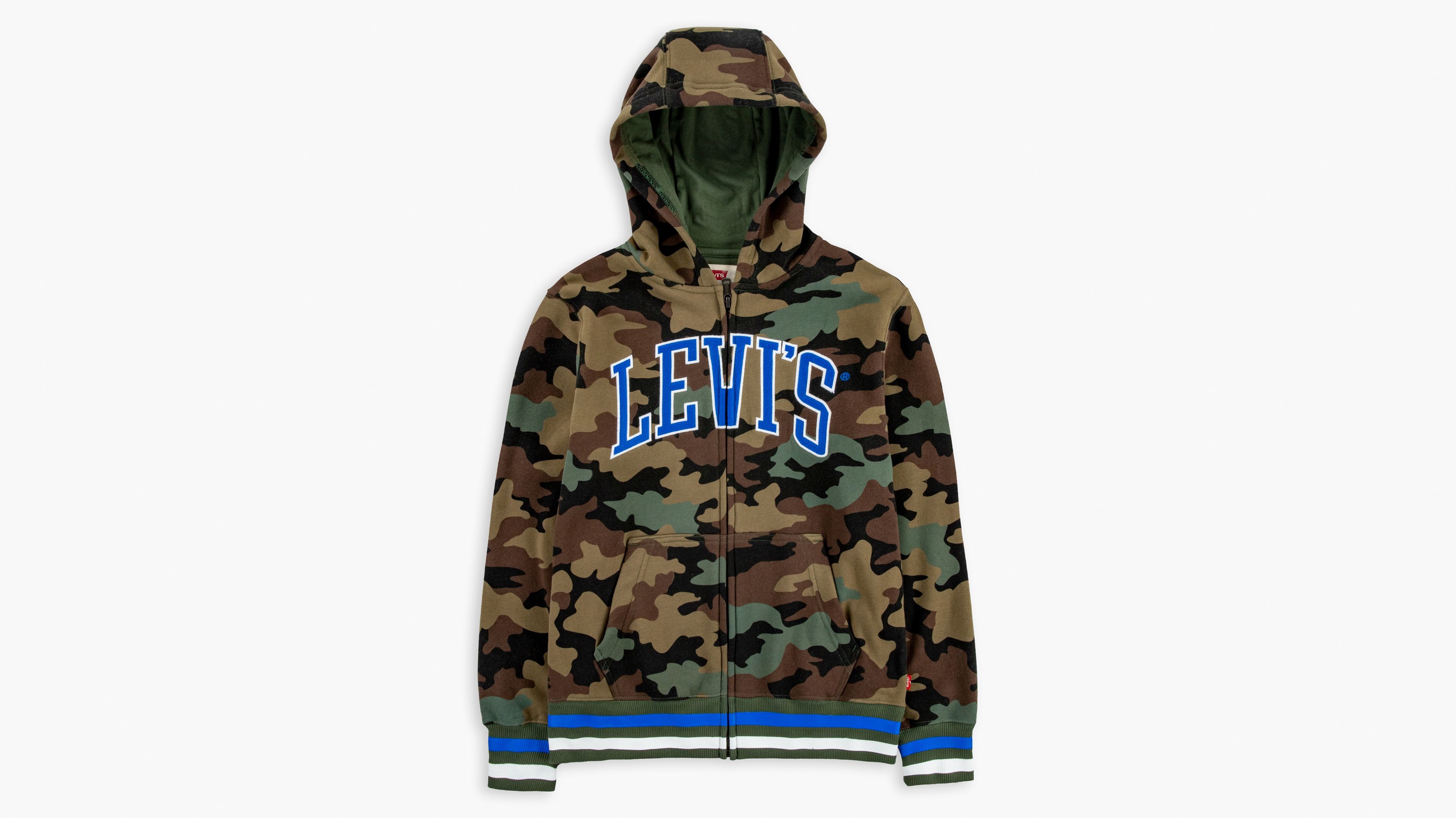 levi's camo hoodie