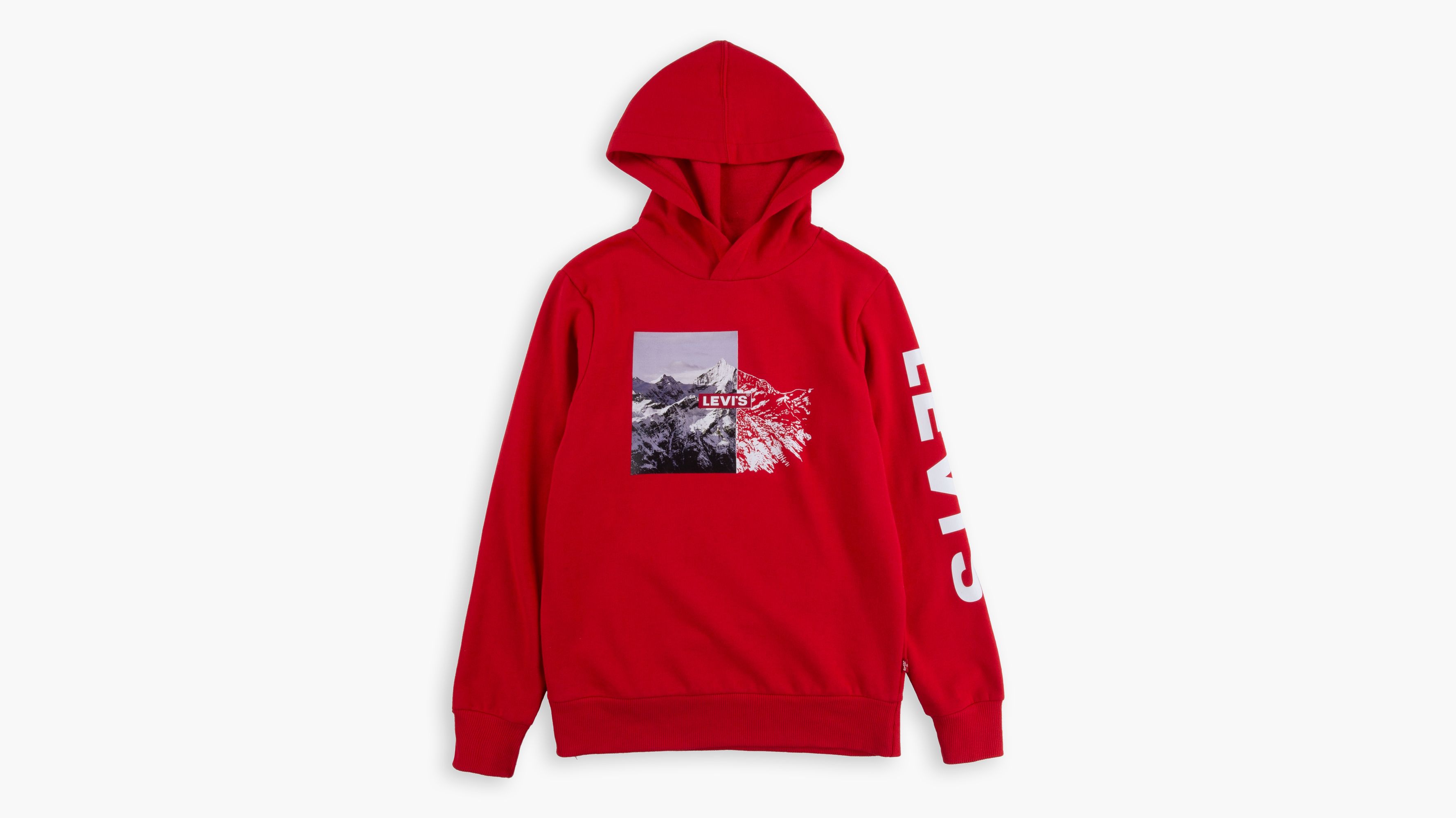 levis hoodie red